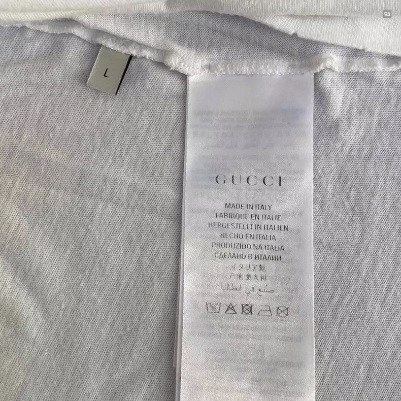 Gucci Gucci Leopard embroidered cotton short-sleeved T-shirt 2505 Size US L / EU 52-54 / 3 - 7 Thumbnail