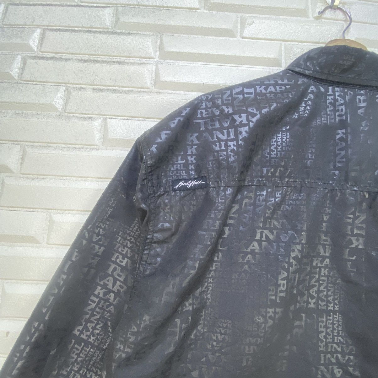 Karl Kani Karl Kani Full Print Monogram Polyester Shirt Size US XL / EU 56 / 4 - 11 Thumbnail