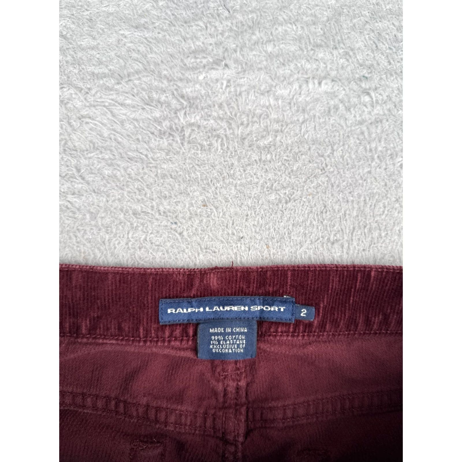 Polo Ralph Lauren VINTAGE Polo Ralph Lauren Shorts Women Casual 2 Red Corduroy 6-Inch Inseam Size 26" / US 2 / IT 38 - 7 Thumbnail