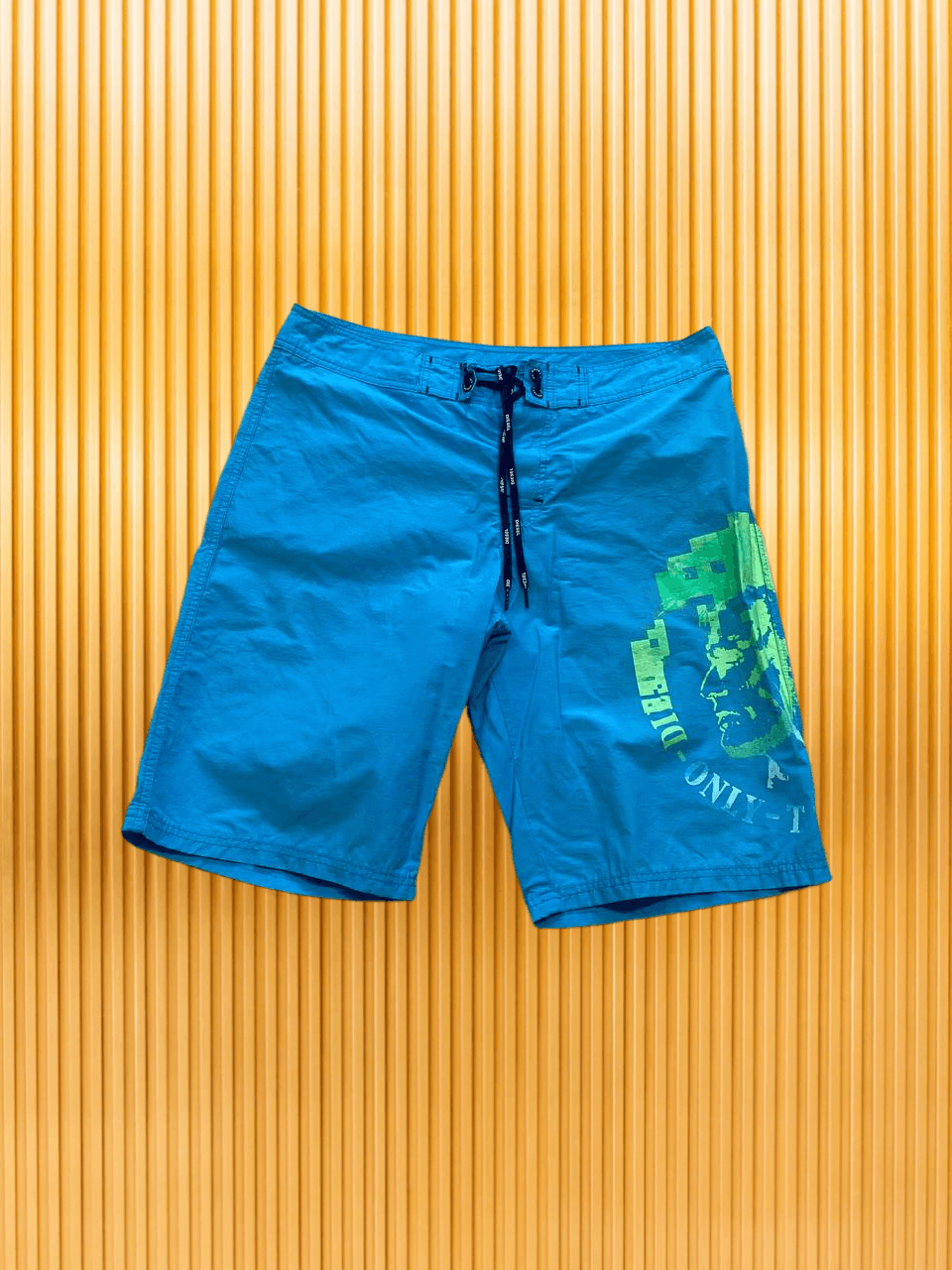 Diesel Y2K Diesel Vintage big logo shorts blue Size US 32 / EU 48 - 1 Thumbnail