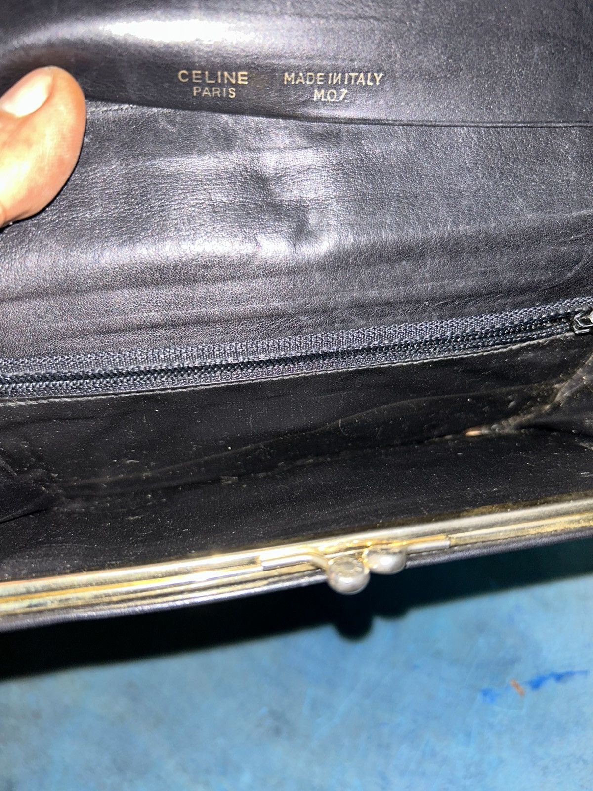 Celine Women Black Leather Long Wallet Size ONE SIZE - 5 Thumbnail