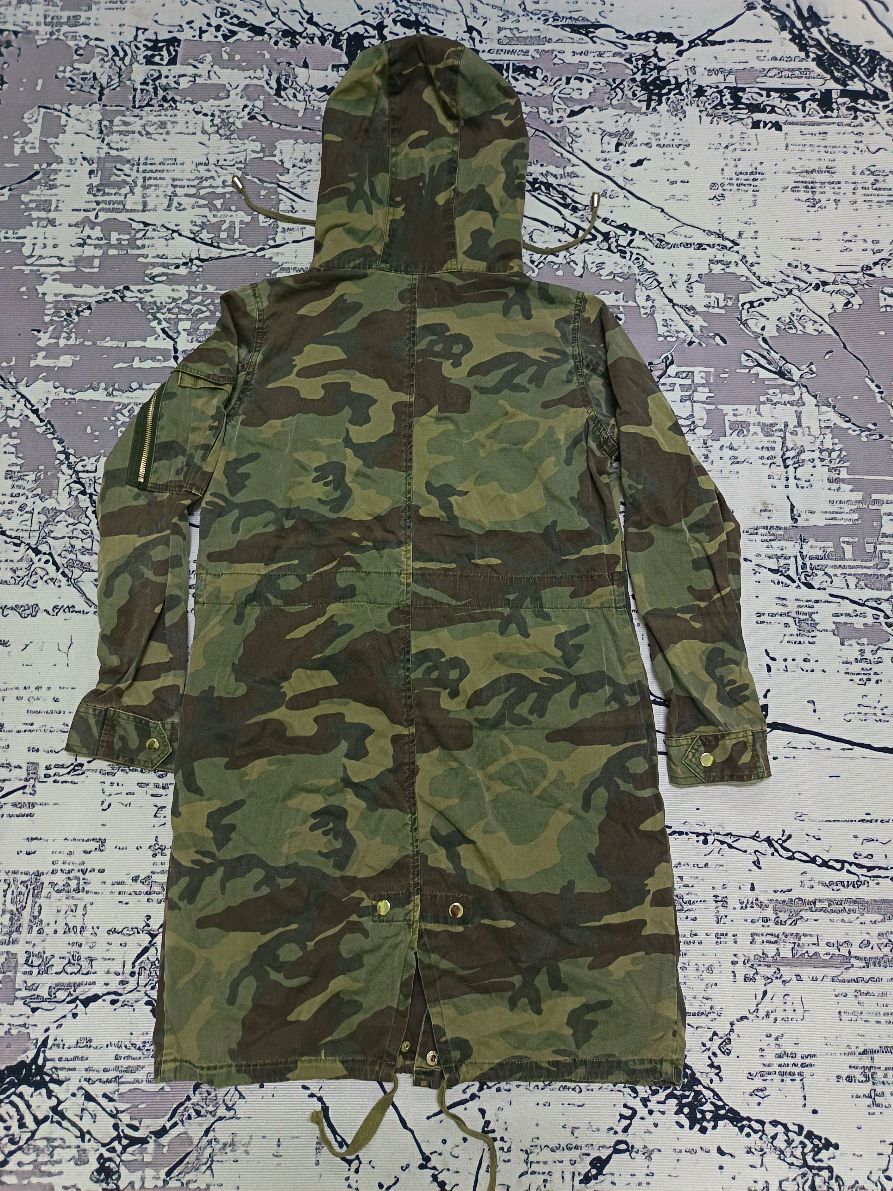 Stussy Vintage Stussy Camouflage Parkas Hoodie Jacket Size US S / EU 44-46 / 1 - 2 Thumbnail