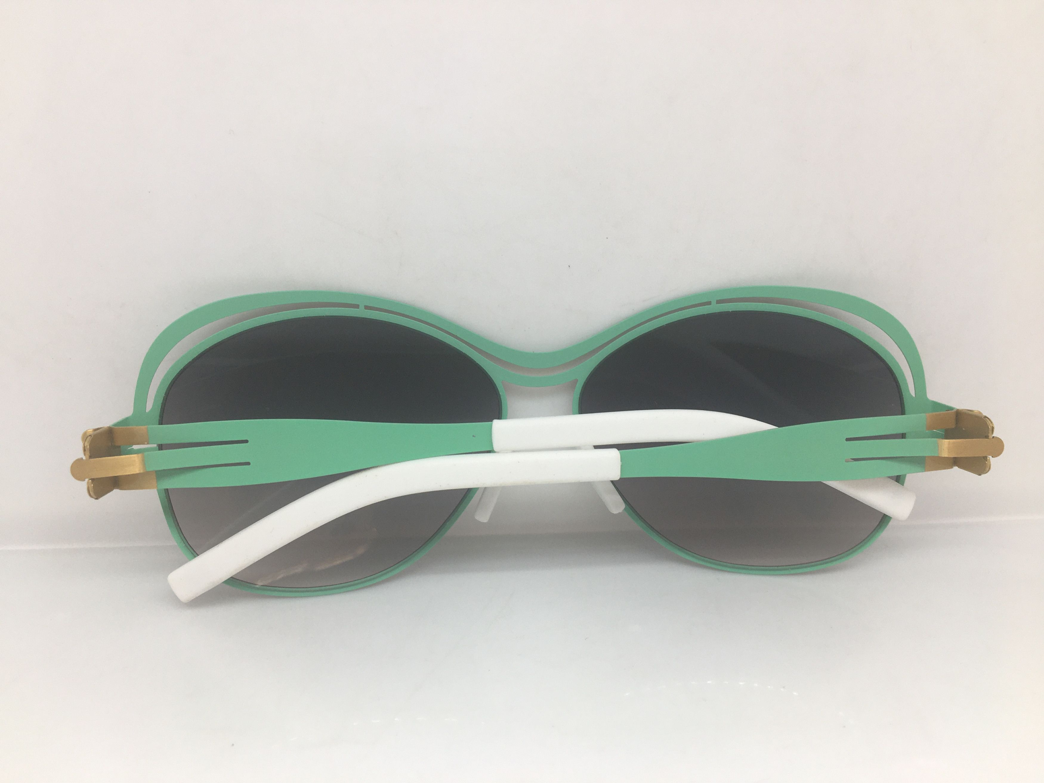 Other Green Gold Alloy Aviator Sunglasses Frame Size ONE SIZE - 6 Thumbnail
