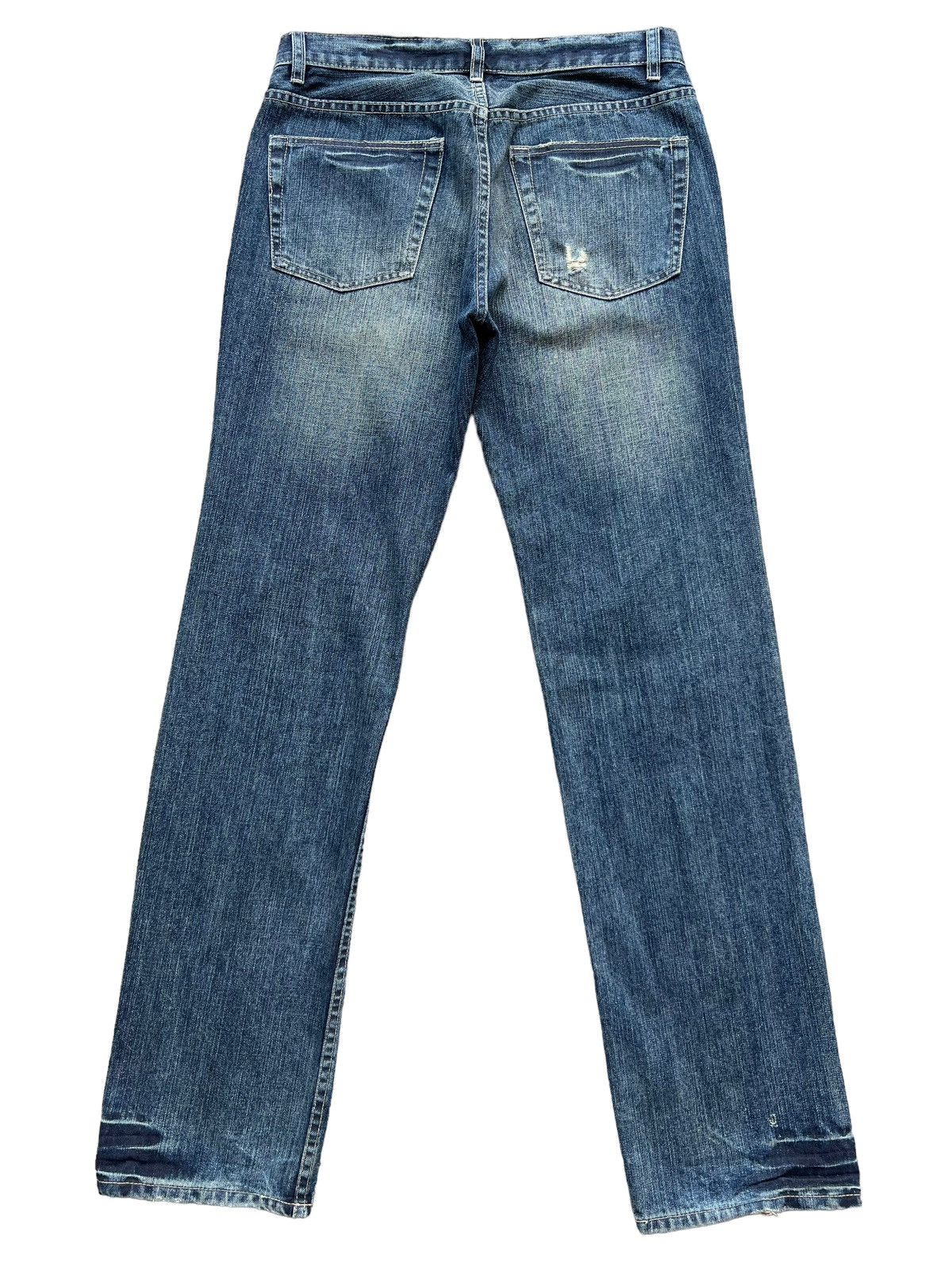 Japanese Brand Japanese Brand Distressed Ripped Faded Denim Jeans 34x34.5 Size US 34 / EU 50 - 2 Thumbnail