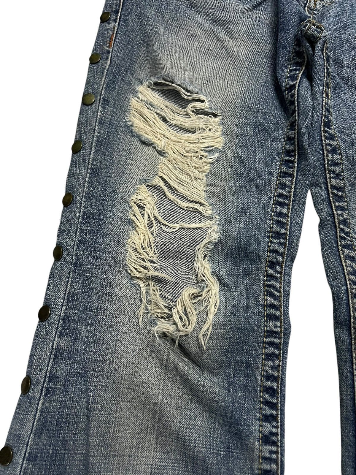 Japanese Brand Flare Jeans Vanquish Distressed Mud Wash Jean Like Kapital Size US 31 - 5 Thumbnail