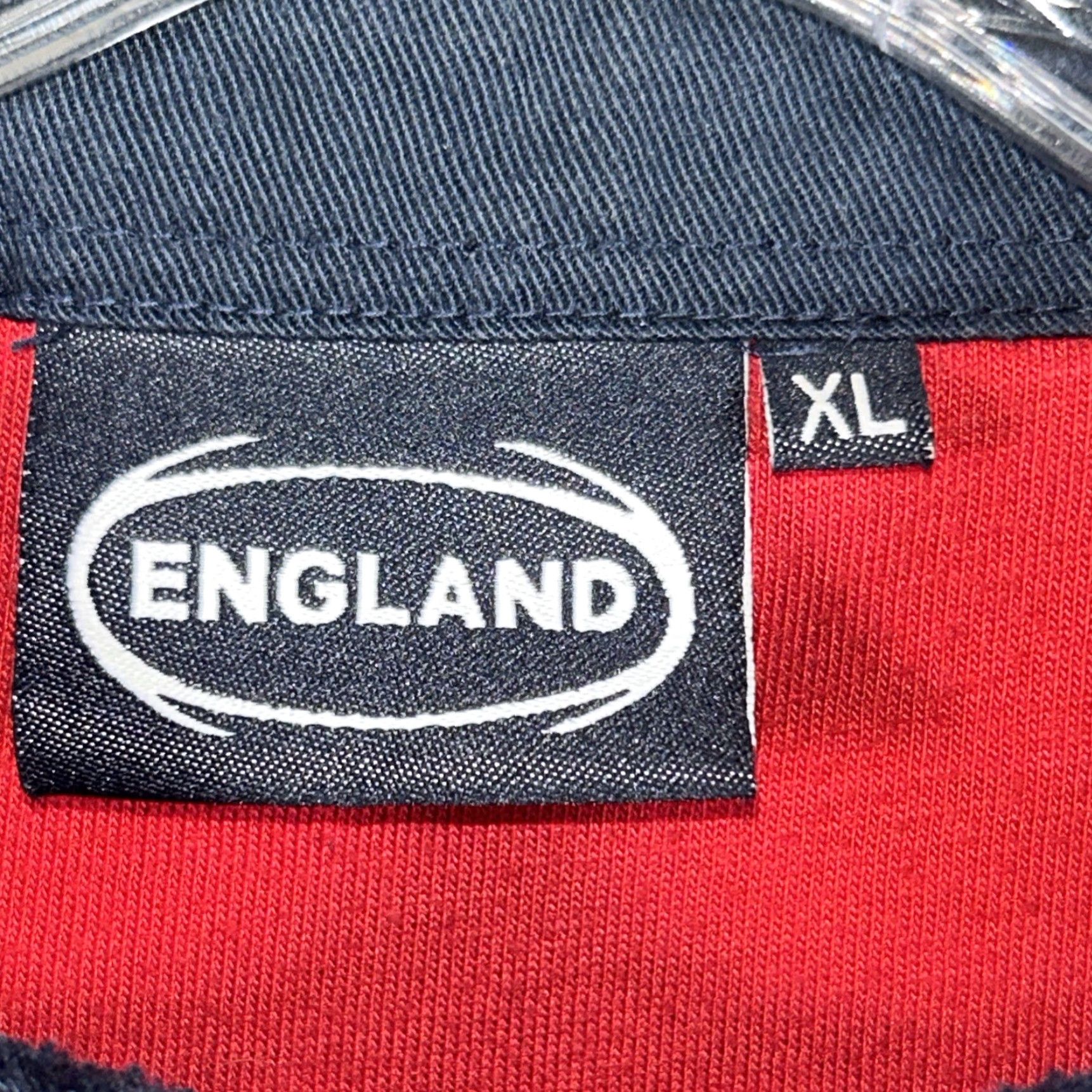 Vintage VINTAGE England Rugby Long Sleeve Shirt XL Polo Navy Blue Red Size US XL / EU 56 / 4 - 4 Thumbnail