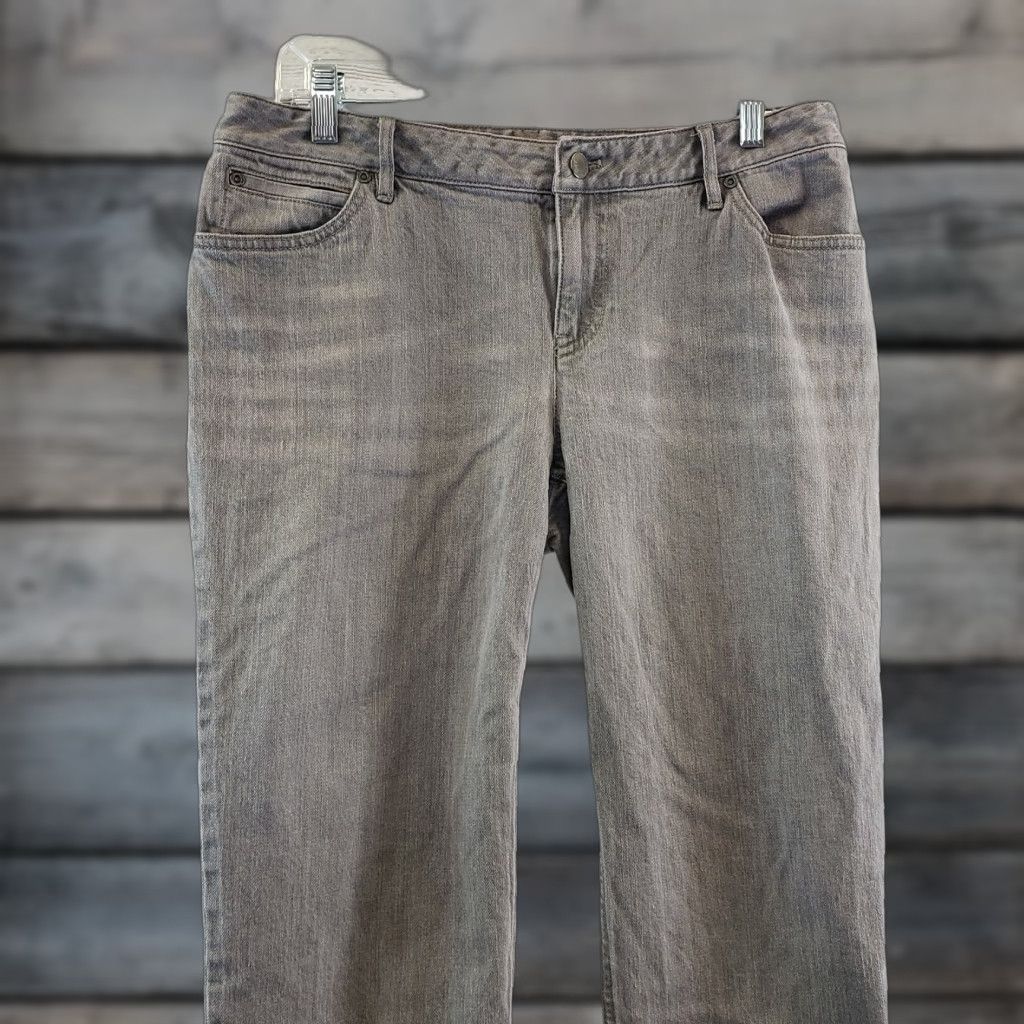 J. Jill J. Jill Jeans Slim Leg 10 Gray Cotton Blend Mid Rise Stretch Women's Regular Inseam 32 Size 32" / US 10 / IT 46 - 1 Thumbnail