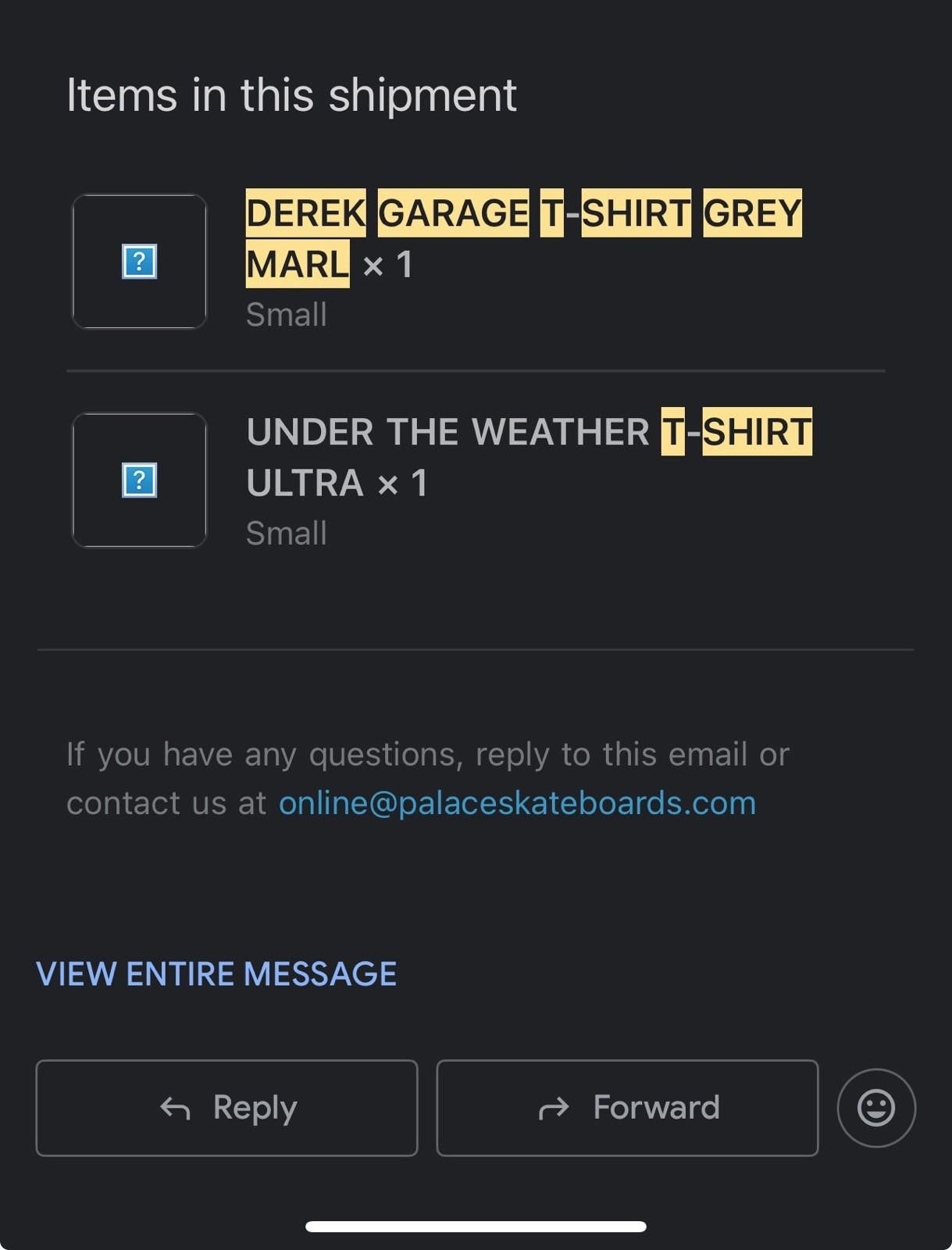 Palace 2023 Palace Derek Garage T-Shirt 'Grey Marl' Size Small Size US S / EU 44-46 / 1 - 5 Thumbnail