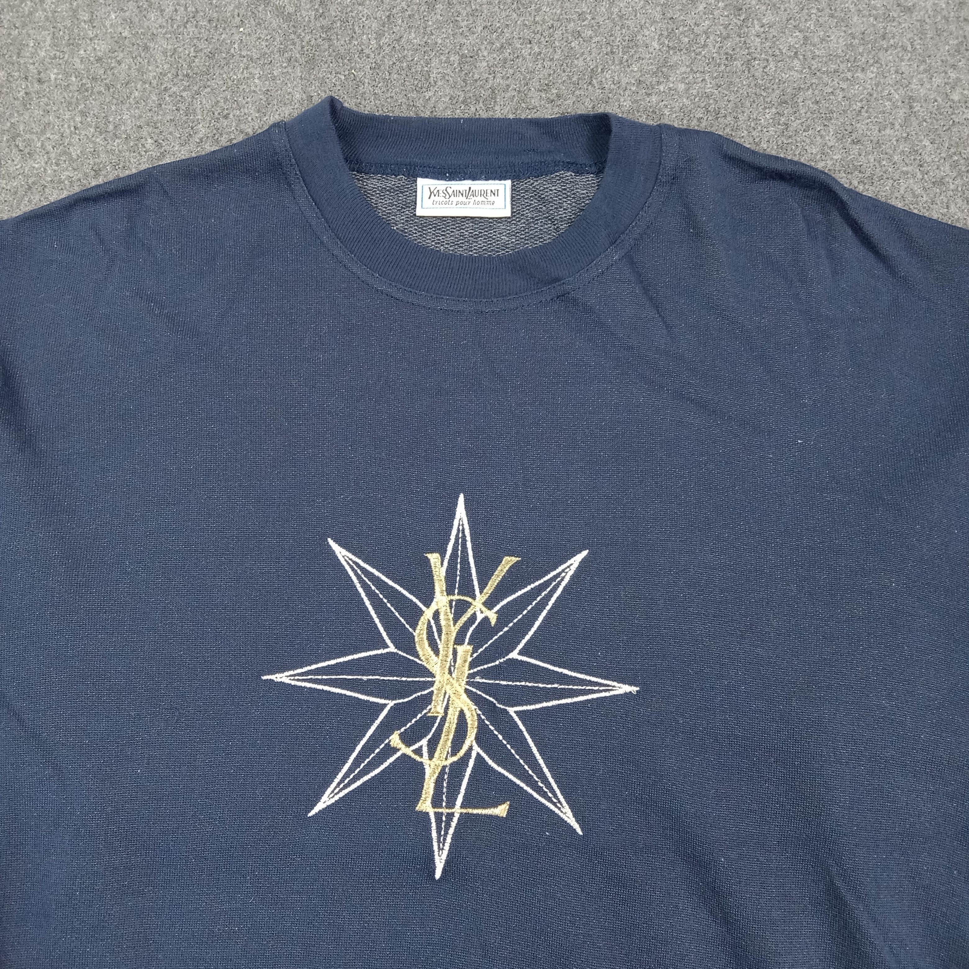 Yves Saint Laurent Yves Saint Laurent YSL Designer Sweatshirt C270N22 Size US L / EU 52-54 / 3 - 2 Thumbnail