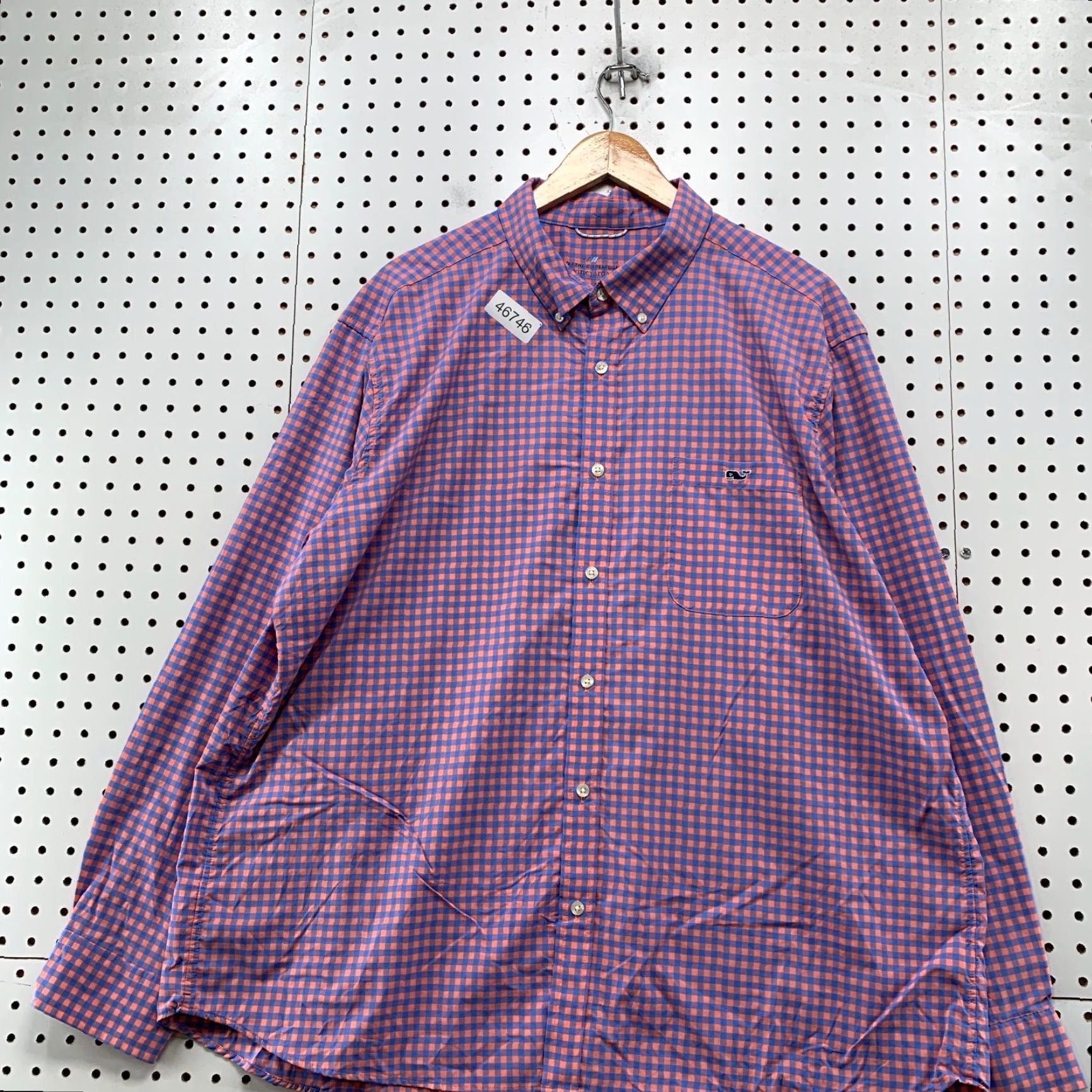 Vineyard Vines Vineyard Vines Performance Button Shirt Mens 2XL Pink Blue On The Go Gingham Shirt 2XL Pink Boys Mens 2XL Pink Blue On The Go Gingham Size US XXL / EU 58 / 5 - 4 Thumbnail