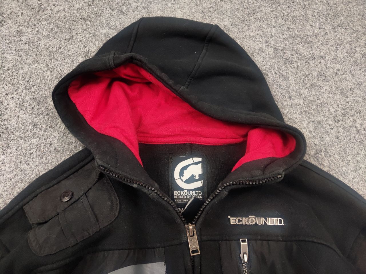Ecko Unltd. Vintage Ecko Unltd Big Logo Baggy Hip Hop Zip Hoodie Rap Y2K Size US S / EU 44-46 / 1 - 8 Thumbnail