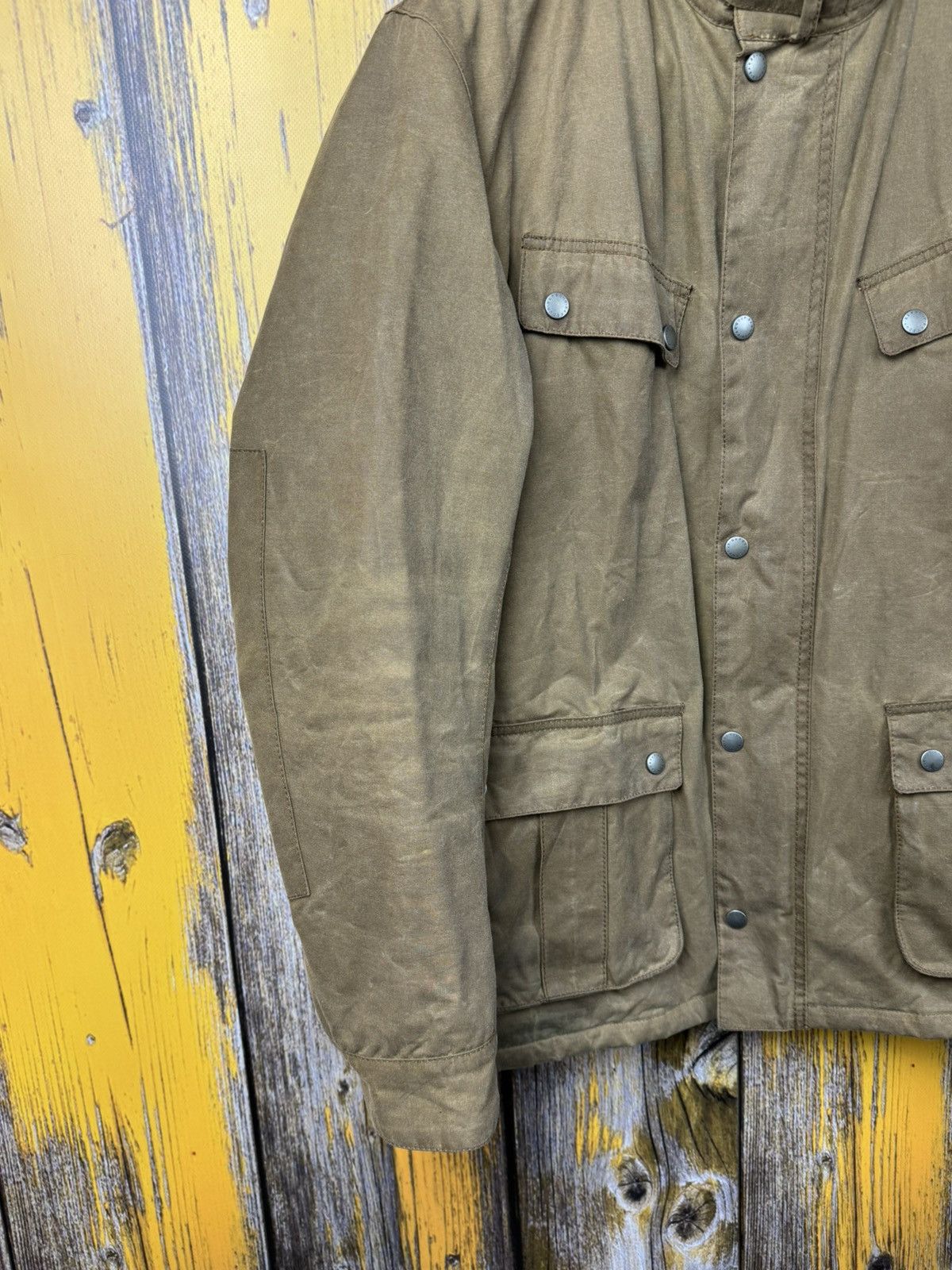 Barbour Barbour Vintage Wax Duke Jacket Bomber Moto Size L Size US L / EU 52-54 / 3 - 13 Thumbnail