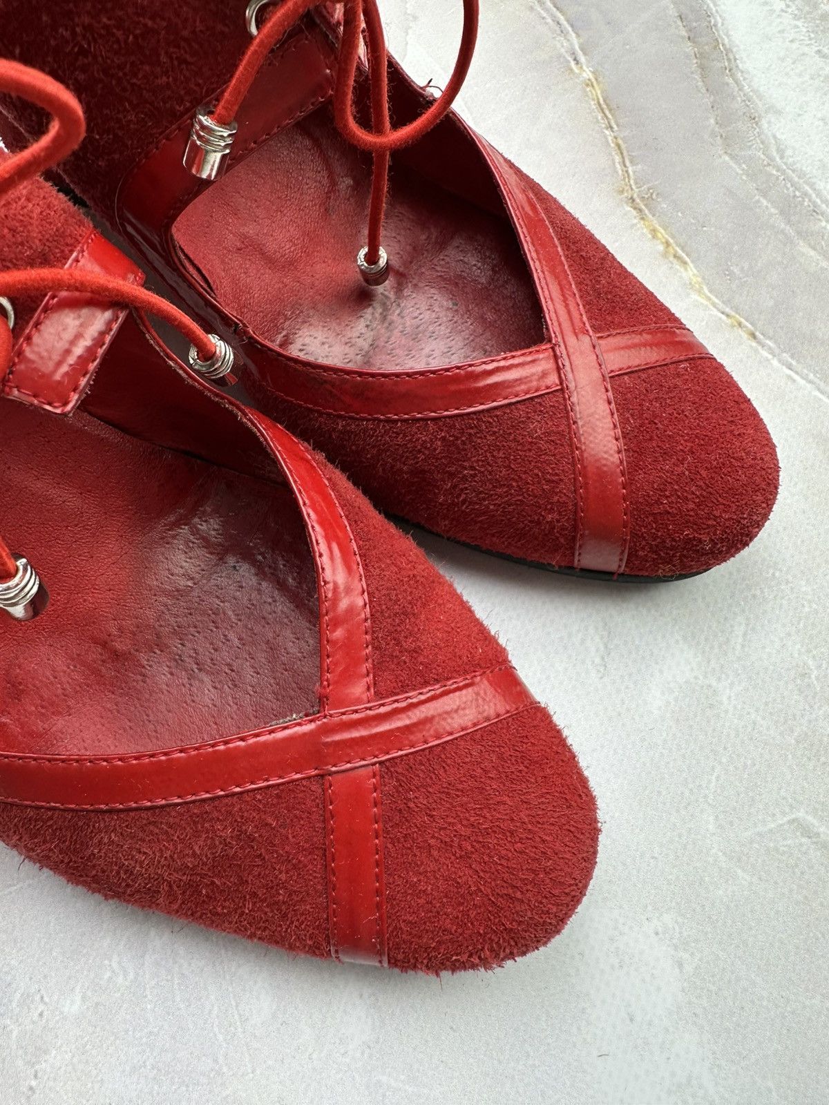 Japanese Brand Vintage Suede Platform Shoes Size US 8 / IT 38 - 3 Thumbnail