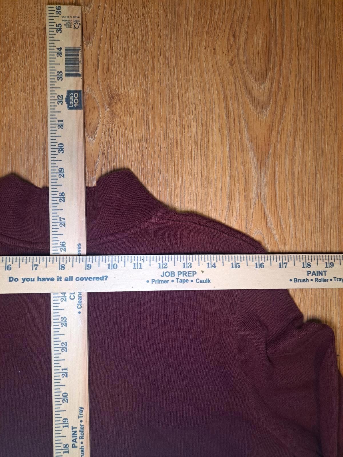 Eddie Bauer Eddie Bauer Quarter Zip Sweater Mens Large Maroon Cotton Size US L / EU 52-54 / 3 - 6 Thumbnail