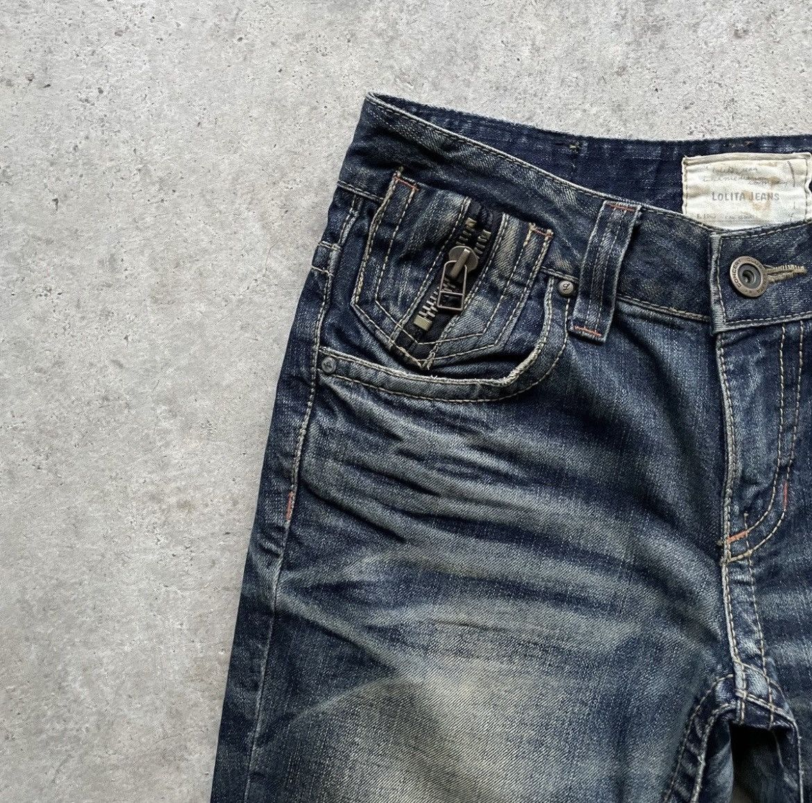 Japanese Brand ❗️NEED GONE❗️Vintage Lolita Flare Faded Denim Jeans Size US 30 / EU 46 - 4 Thumbnail