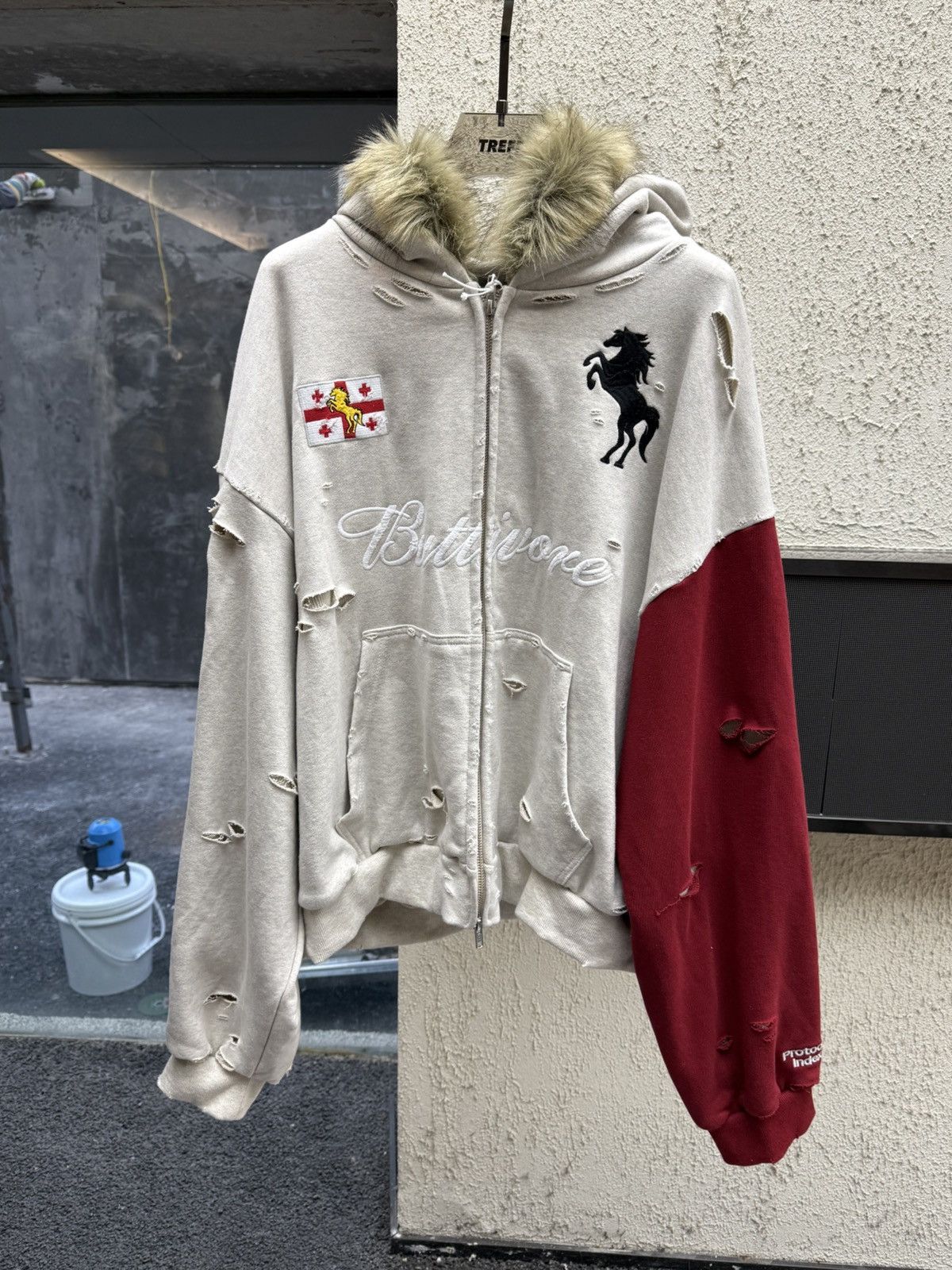 PROJECT G/R Protocol Index BUTTIVORE ZIP HOODIE PROJECT GR | Grailed