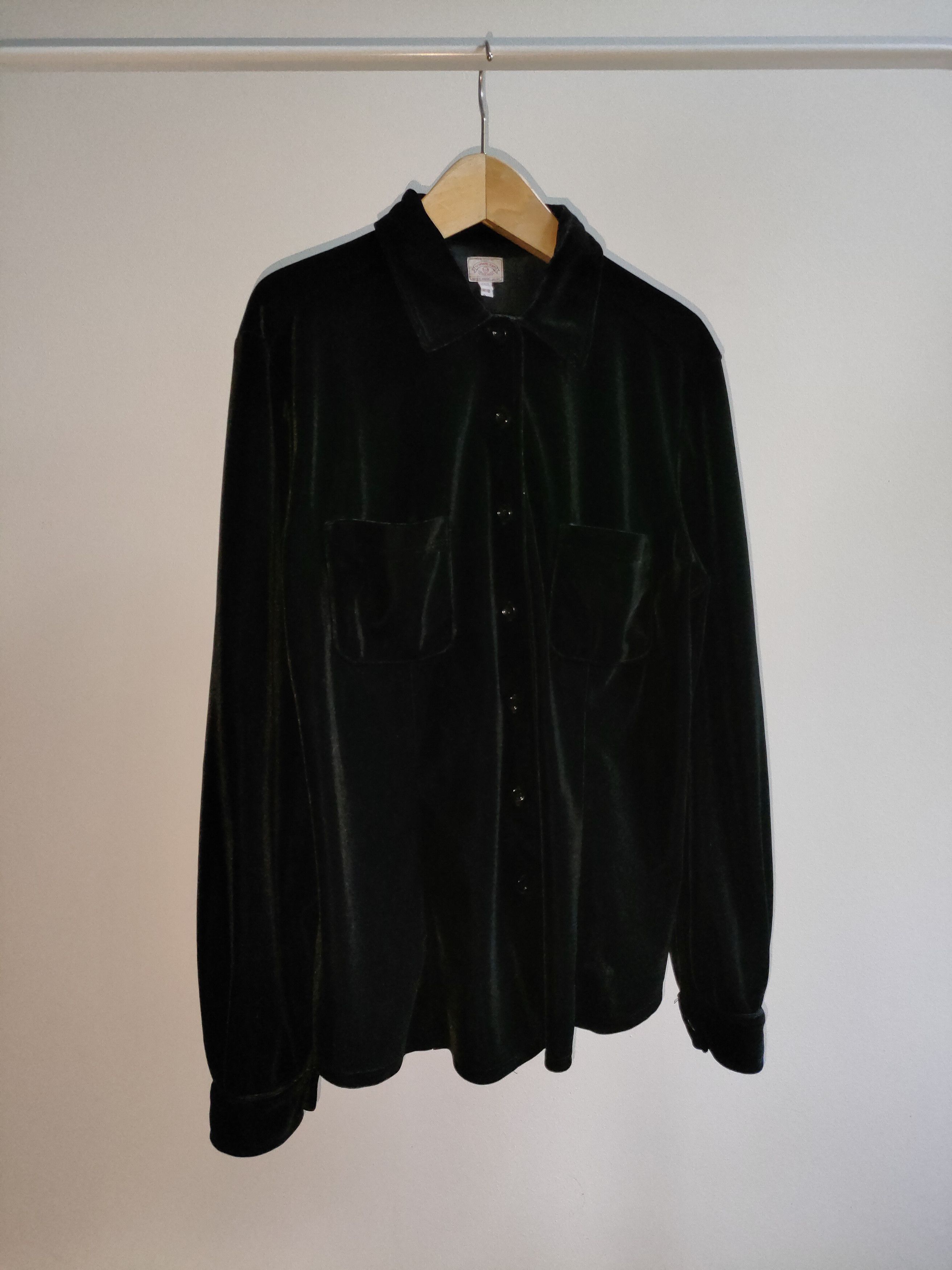 90s Vintage Armani Velour Shirt