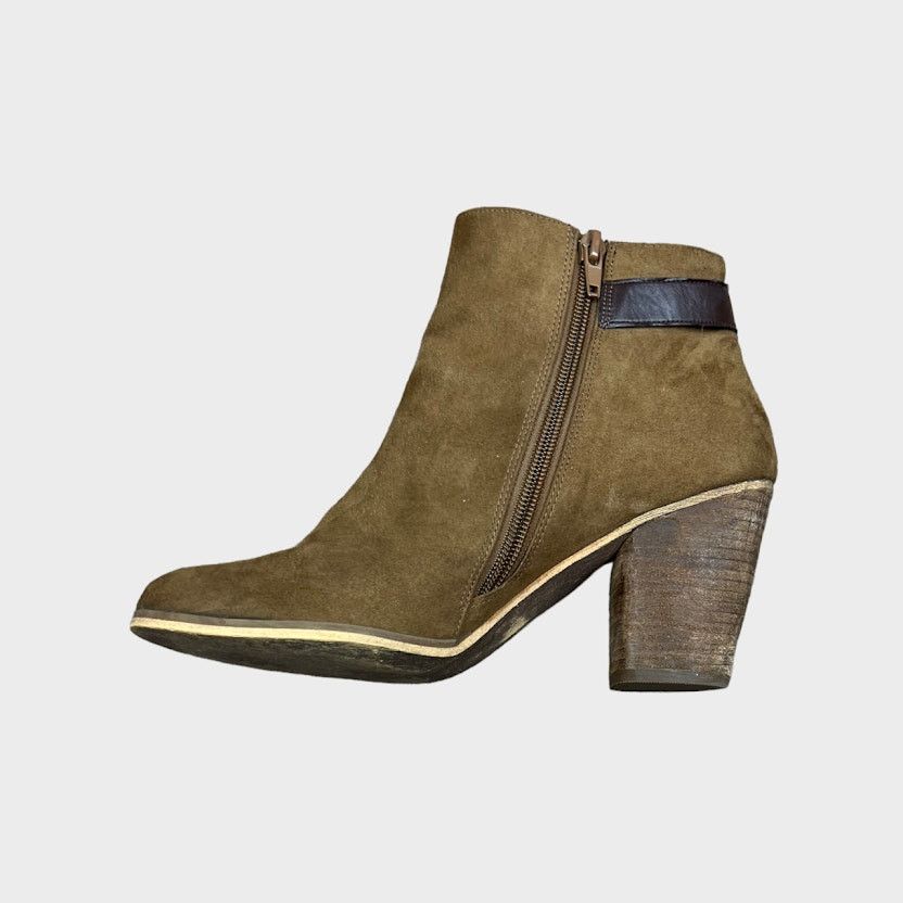 Nordstrom Abound | Loren Brown Heeled Ankle Booties | Size 9 Size US 9 / IT 39 - 4 Thumbnail
