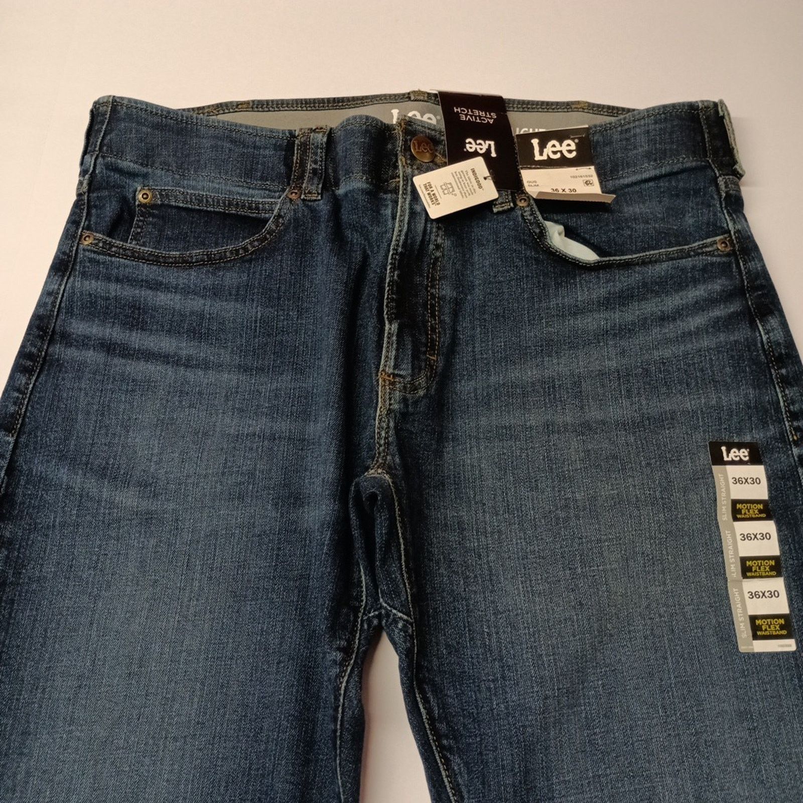 Lee Lee Active Stretch Slim Straight Jeans Men's Size 36x30 Blue Size US 36 / EU 52 - 5 Thumbnail
