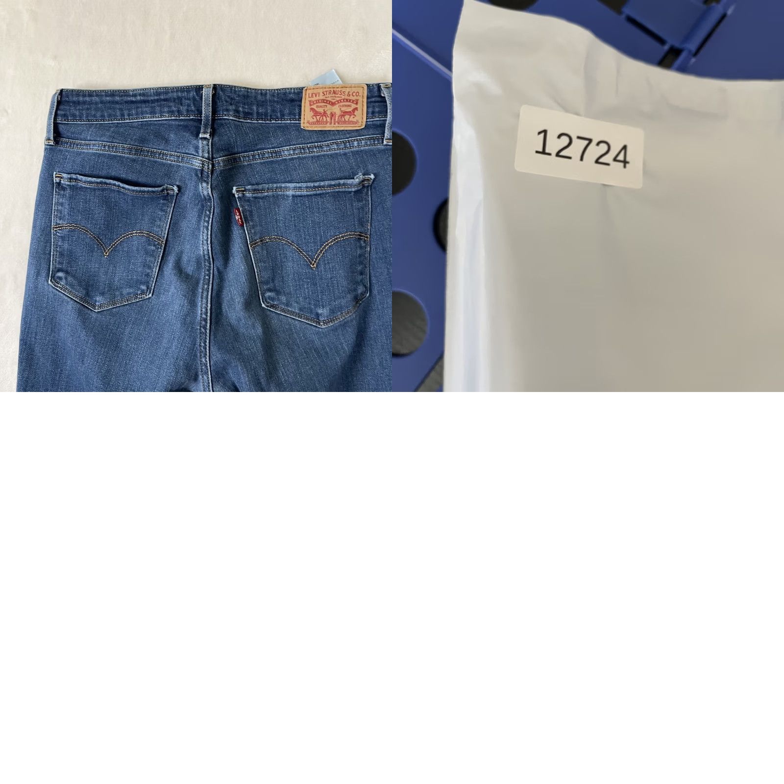 Levi's Levi's 721 High Rise Skinny Ankle Jeans Women's 30 Blue Denim Stretch Size 30" / US 8 / IT 44 - 8 Thumbnail