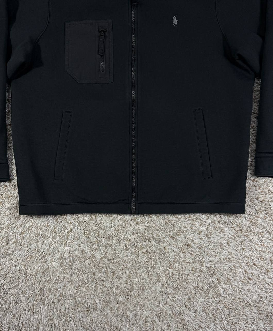 Polo Ralph Lauren Polo Ralph Lauren Double-Knit Black Shirt Jacket Size US XL / EU 56 / 4 - 3 Thumbnail