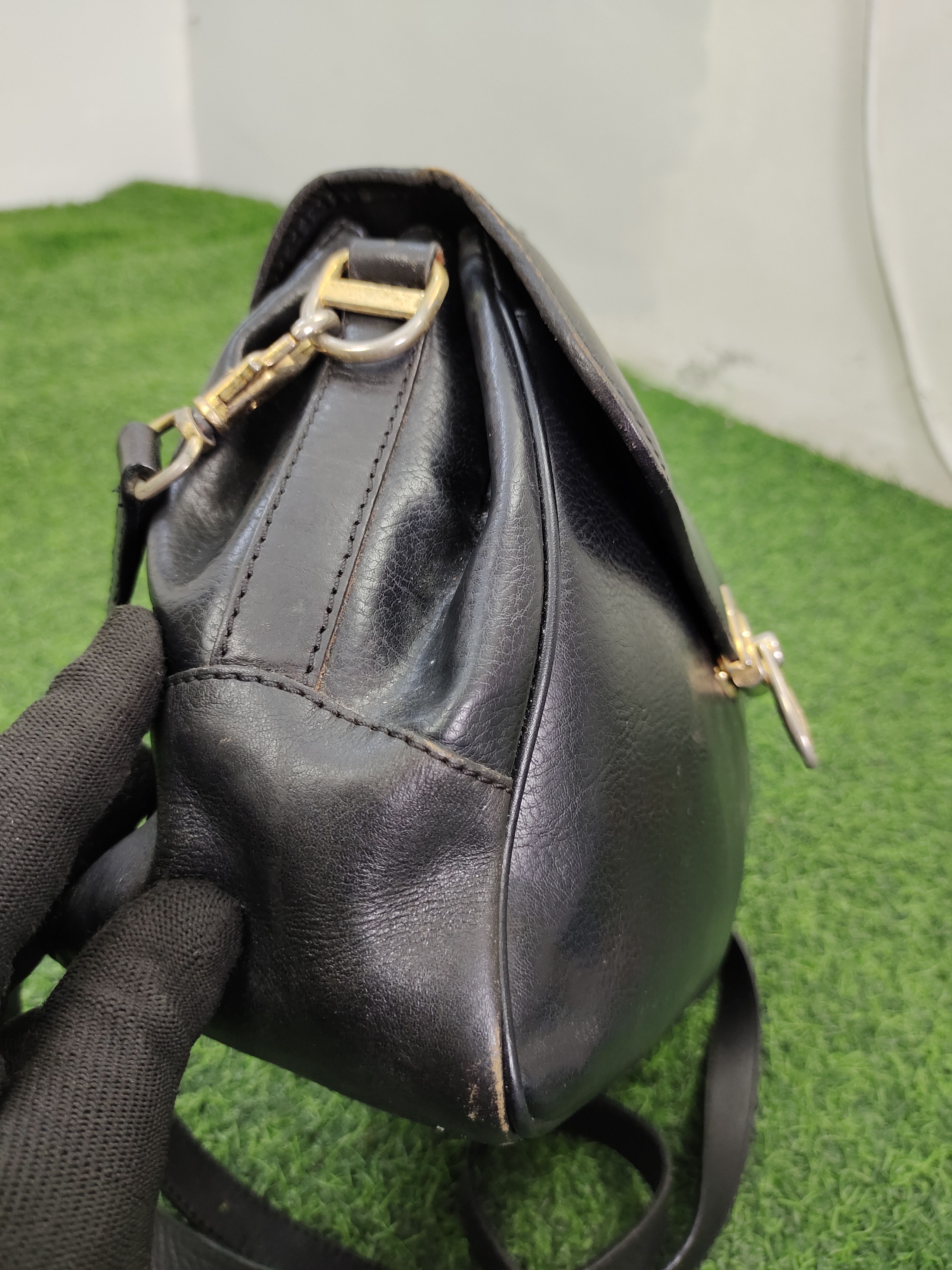 Hysteric Glamour Vintage 80s Saint Jack Patina Leather Shoulder Bag Size ONE SIZE - 9 Thumbnail
