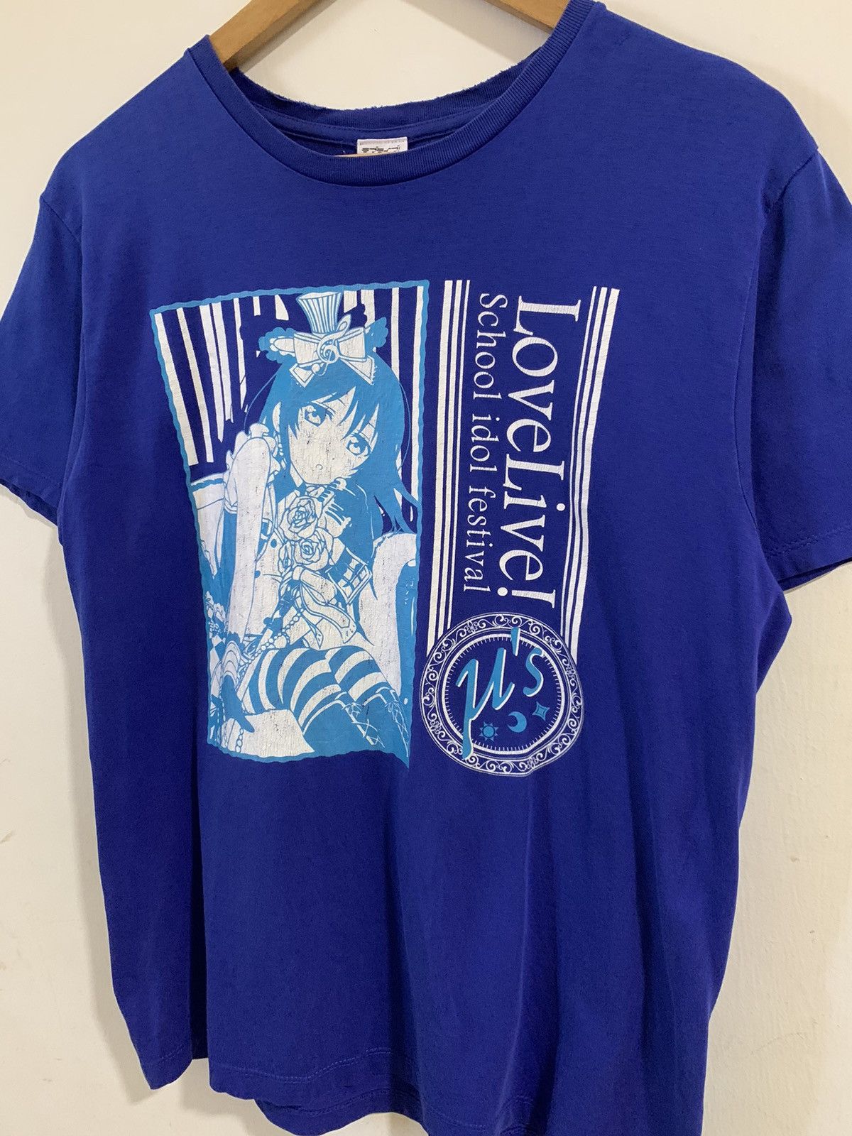 Anime Y2K School Idol Project Blue T Shirt Love Life! Size US M / EU 48-50 / 2 - 3 Thumbnail