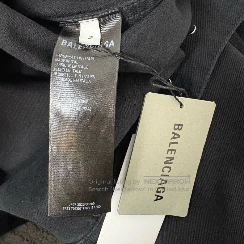 Balenciaga Balenciaga Valentine's Denim Jacket. Size US XS / EU 42 / 0 - 4 Thumbnail