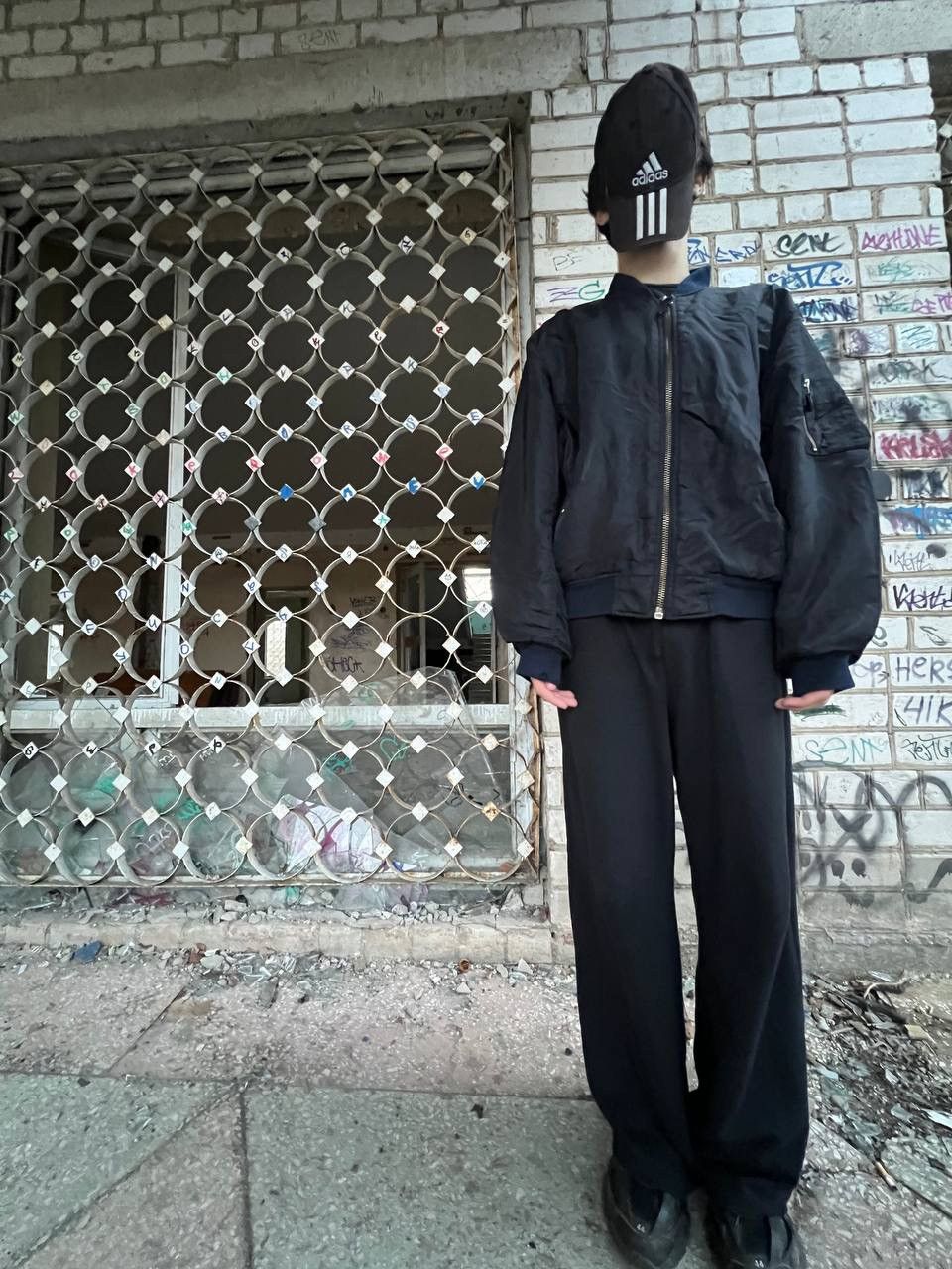 Vintage Vintage Y2K Military MA-1 Distressed Balenciaga Style Bomber Size US L / EU 52-54 / 3 - 1 Thumbnail