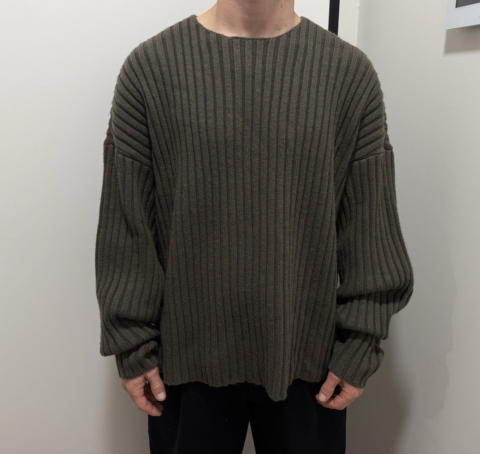 Fear of God Fear of God Essentials Ink Mens Sweater Oversized Ribbed Size US S / EU 44-46 / 1 - 1 Thumbnail