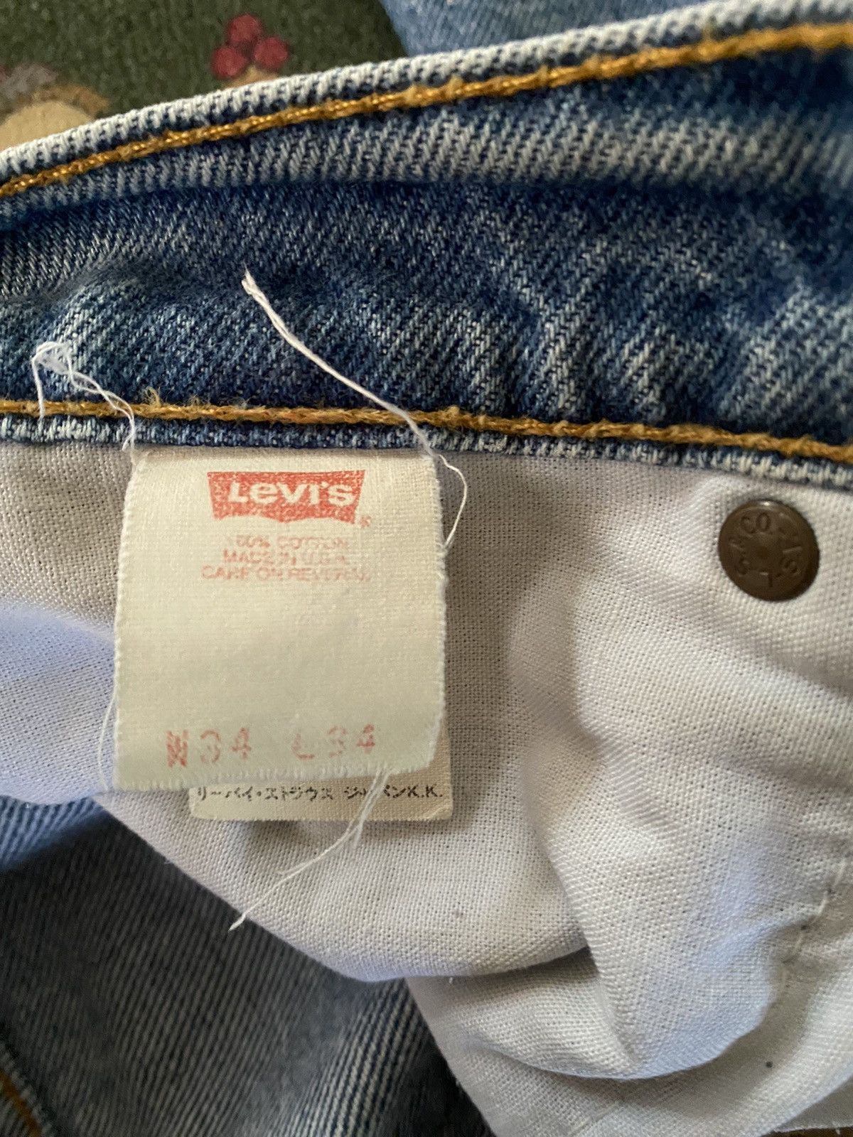 Levi's × Vintage 🔥VERYRARE🔥🔥Vintage Levi’s Distressed Denim Size US 33 - 10 Thumbnail