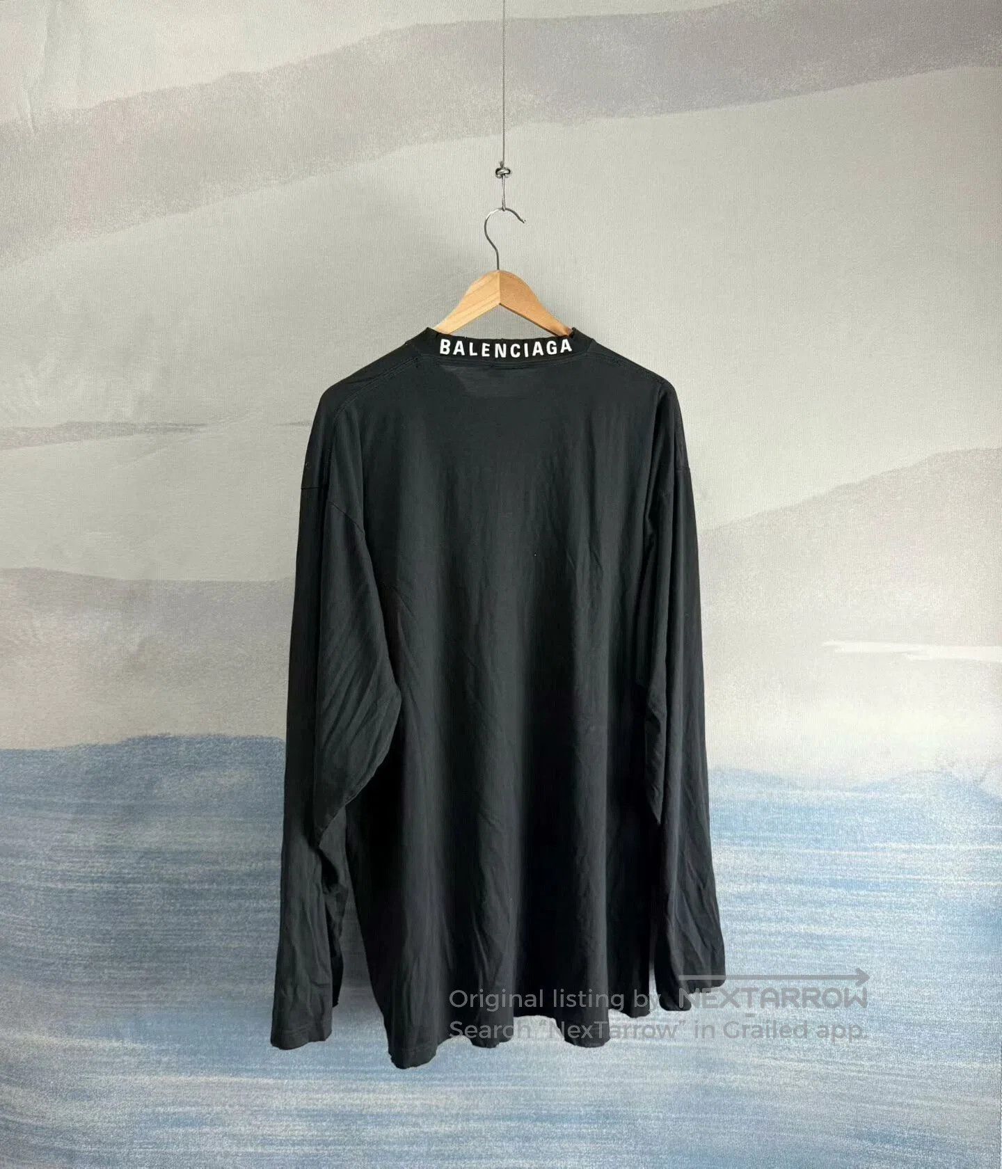 Balenciaga Balenciaga Black Long Sleeve Logo Shirt. Size US L / EU 52-54 / 3 - 3 Thumbnail