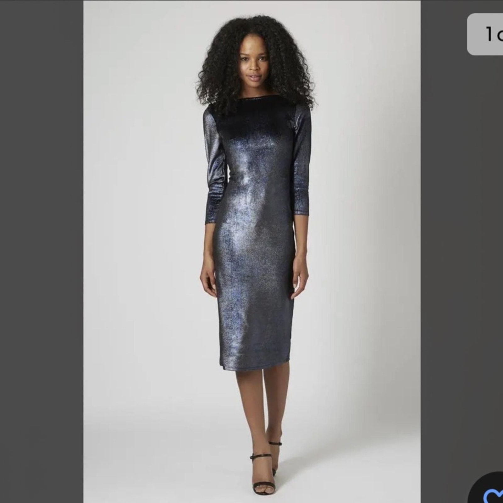 knee length dresses for ladies Rent Topshop Ruched Acid Print Midi Dress In Lime main image 0