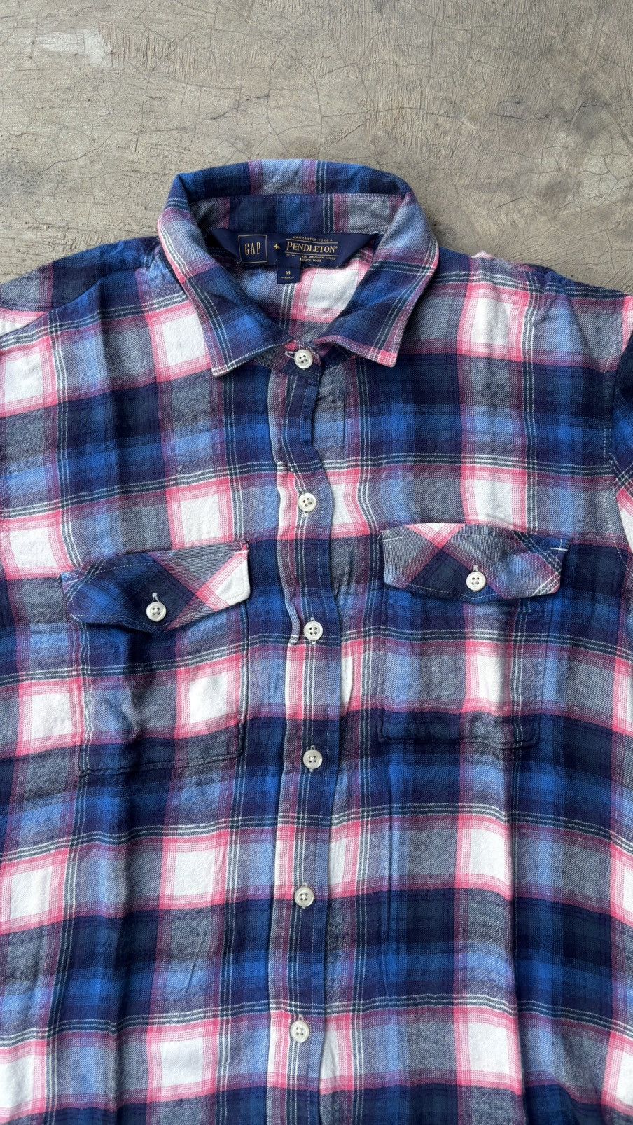 Gap GAP x Pendleton Pink and Blue Plaid Fall ‘16 Size US M / EU 48-50 / 2 - 2 Thumbnail