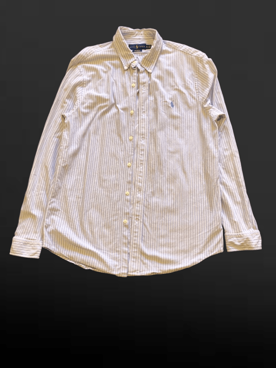 Ralph Lauren Striped Shirt Logo Ralph Lauren Y2K KNIT OXFORD Size US XL / EU 56 / 4 - 1 Thumbnail