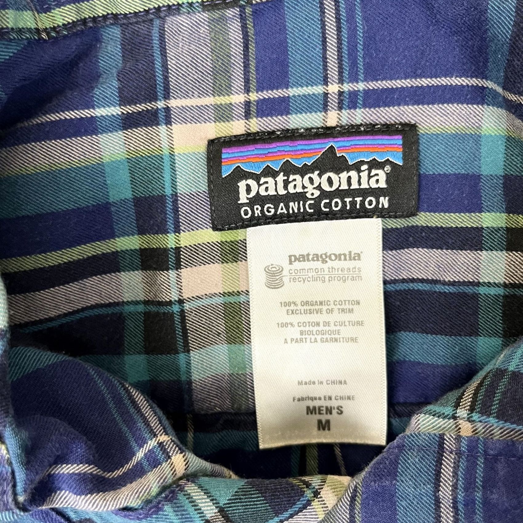 Patagonia Patagonia Shirt Mens Medium Blue Plaid Long Sleeve Button Front Organic Cotton Size US M / EU 48-50 / 2 - 3 Thumbnail