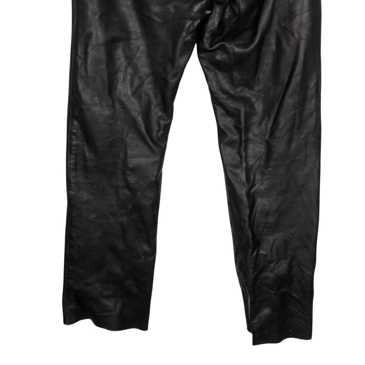 Vintage Vintage B’s Leather Black Genuine Leather Biker Pants Size US 30 / EU 46 - 12 Thumbnail