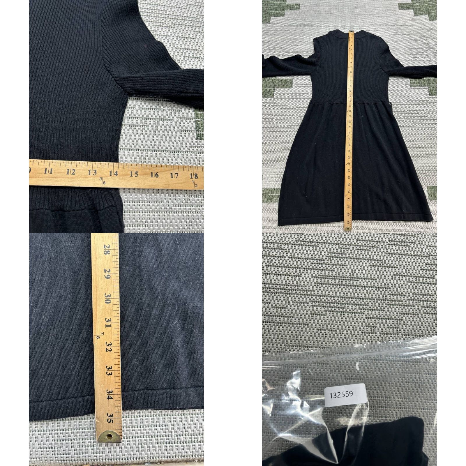 Free People Free People Dress Womens Large Black Cotton Blend Knit Blouson Size L / US 10 / IT 46 - 8 Thumbnail