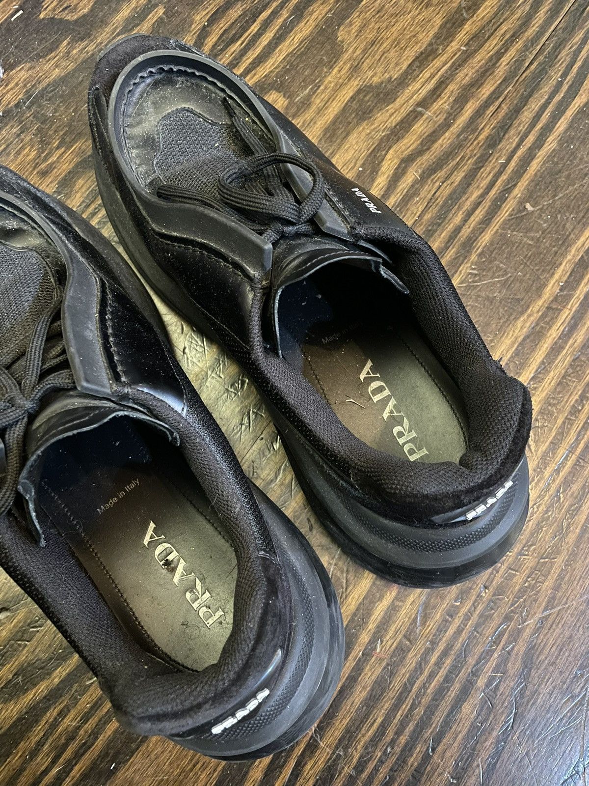 Prada Prada Systeme Leather/Mesh Sneakers Size US 11 / EU 44 - 5 Thumbnail