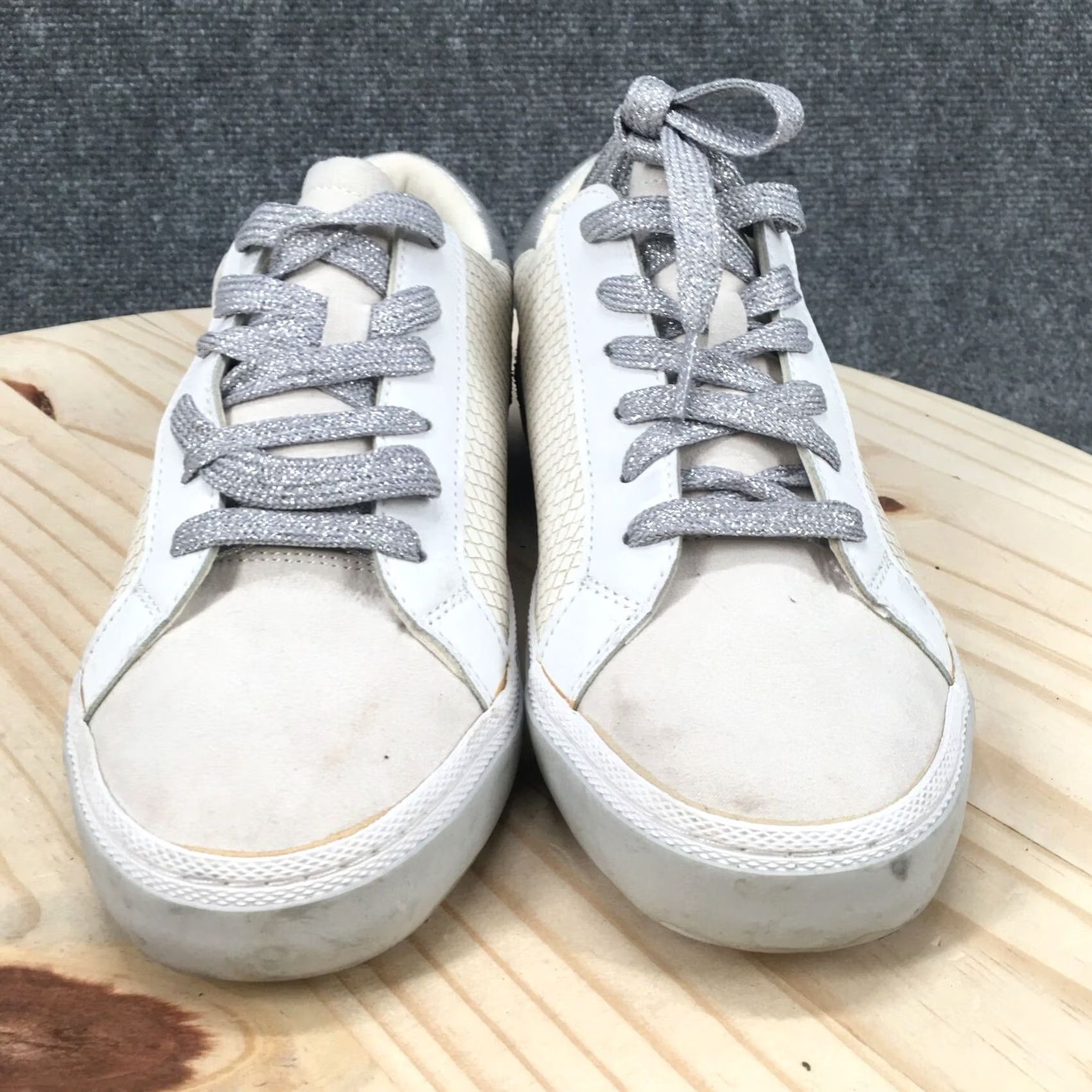 Vintage A New Day Maddison Sneakers White Lace Up Low Top Casual Comfort Womens 9 Shoes Size M / US 6-8 / IT 42-44 - 7 Thumbnail