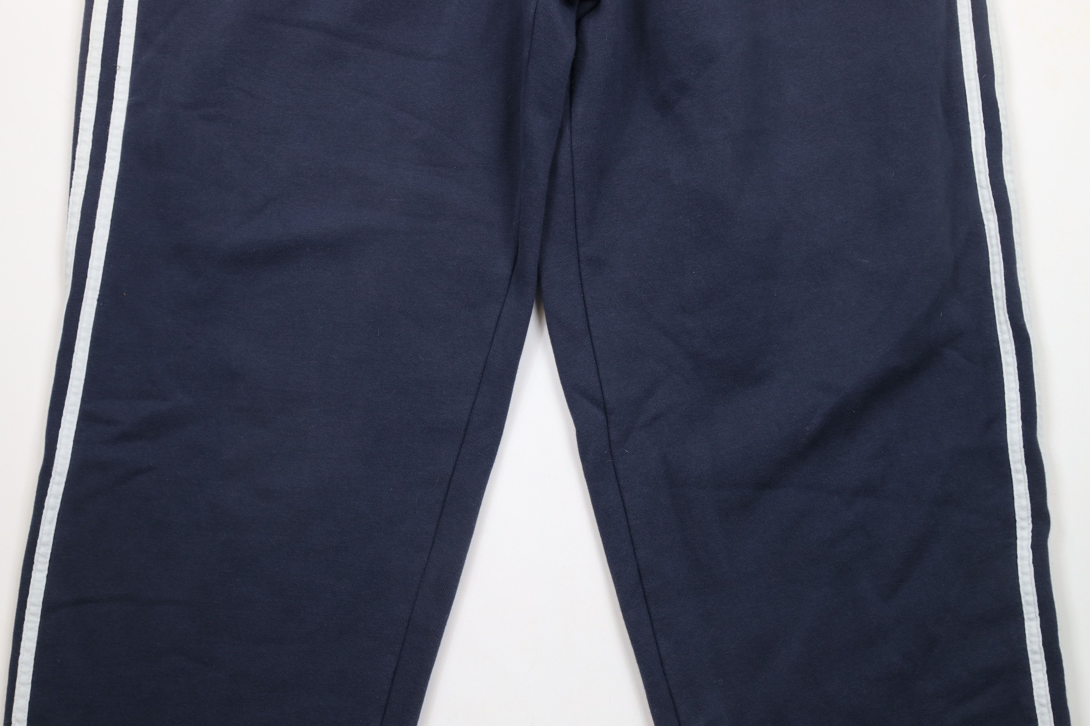 Adidas × Vintage Vintage Adidas Spell Out Striped Wide Leg Sweatpants Blue Size US 40 / EU 56 - 3 Thumbnail