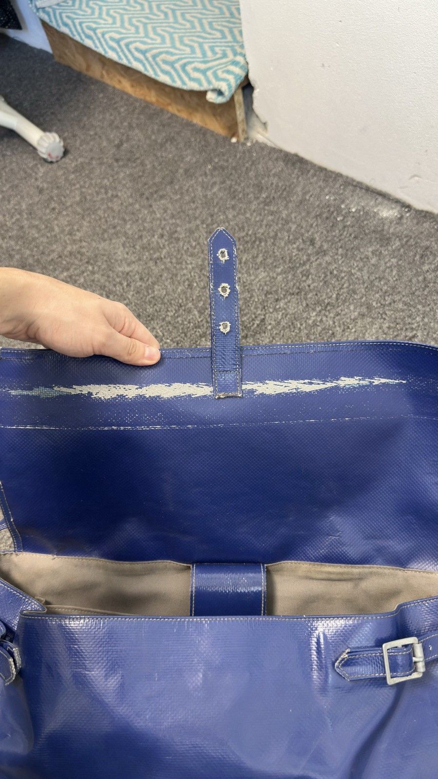 Freitag RARE Freitag R511 Carolus Blue Reference Line Shoulder Bag Size ONE SIZE - 16 Thumbnail