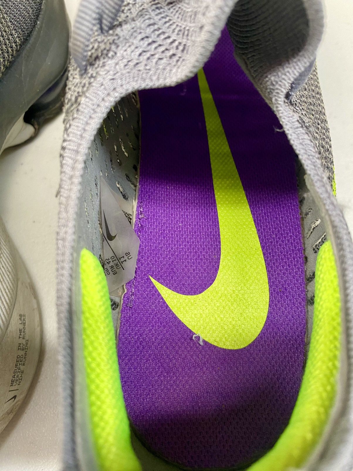 Nike Nike Air Zoom Tempo Next% FK Particle Grey Volt 11 M Size US 11 / EU 44 - 10 Thumbnail