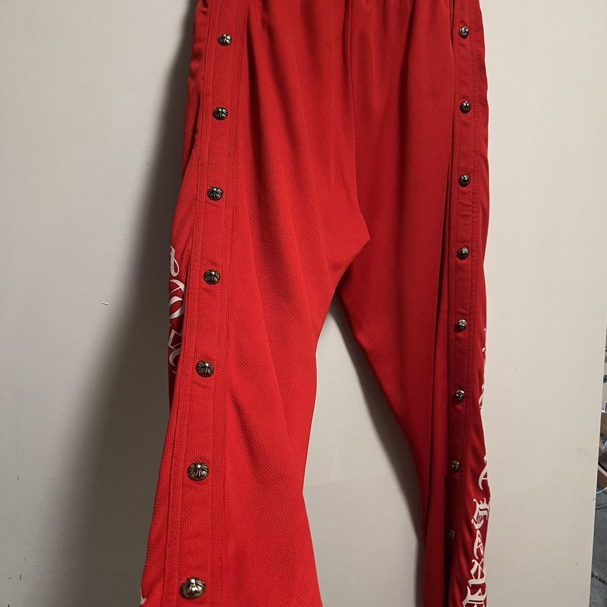 Chrome Hearts Chrome Hearts Breakaway Track Pants Red Size US 27 - 7 Thumbnail