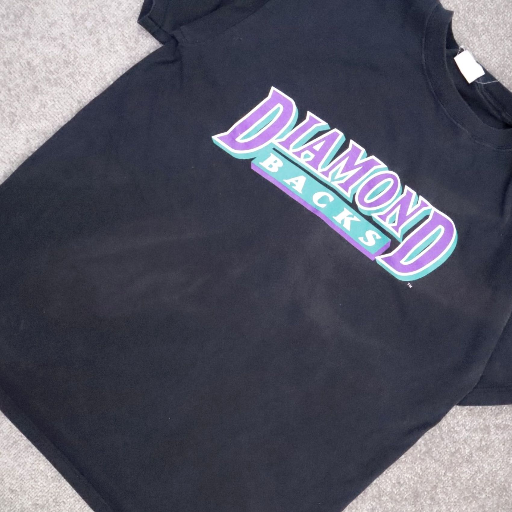 Vintage VTG 90s Diamondbacks Cody Ross #13 Baseball 2XL Black Short Sleeve T-Shirt Men USA Sports Vintage Diamondbacks Logo Shirt 90s Mens Size US XXL / EU 58 / 5 - 6 Thumbnail