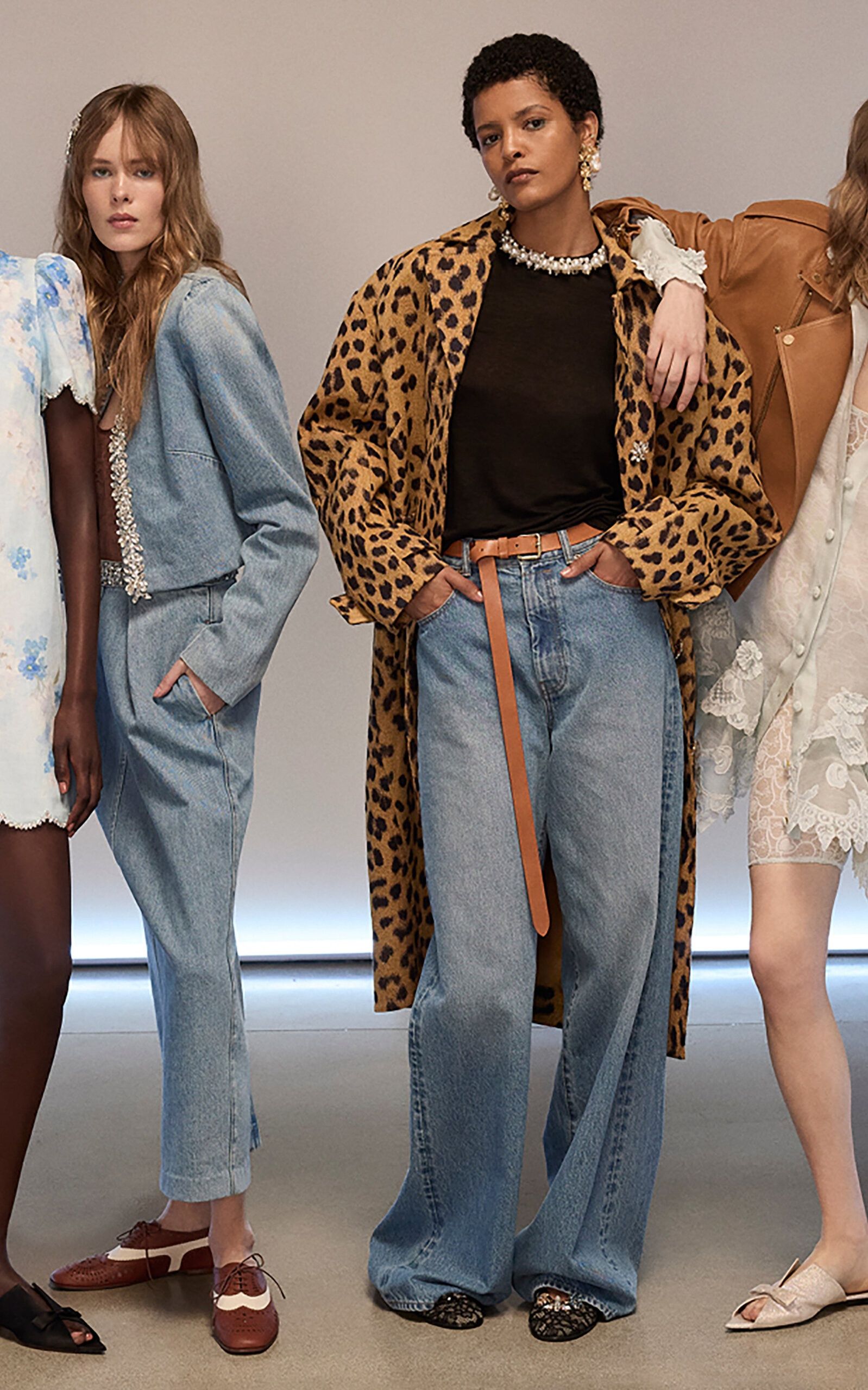 Zimmermann oc11z0925 Crush Jacquard Barrel Coat in Leopard Size L / US 10 / IT 46 - 2 Thumbnail