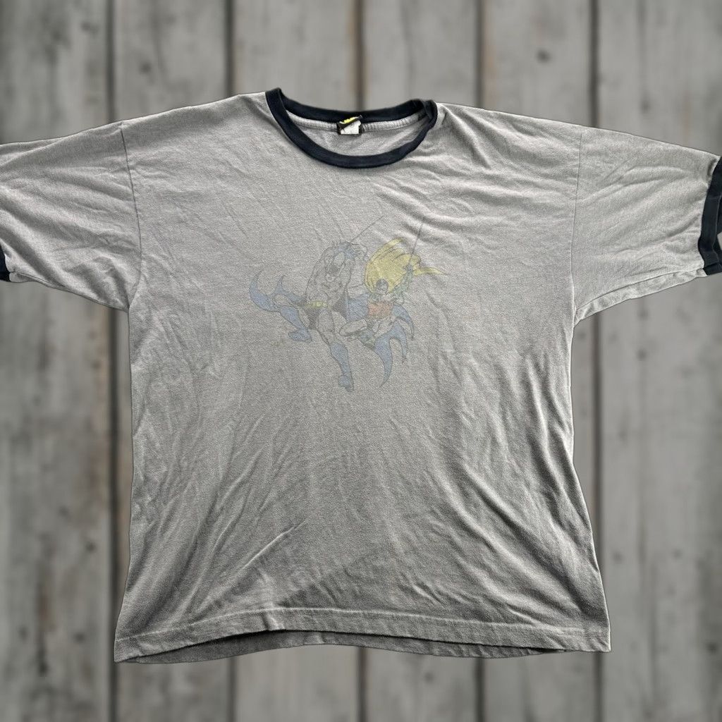 Vintage VINTAGE Batman & Robin Shirt Mens XL Gray Ringer 00s Graphic Print DC Comics Made in USA Mens Size US XL / EU 56 / 4 - 1 Thumbnail