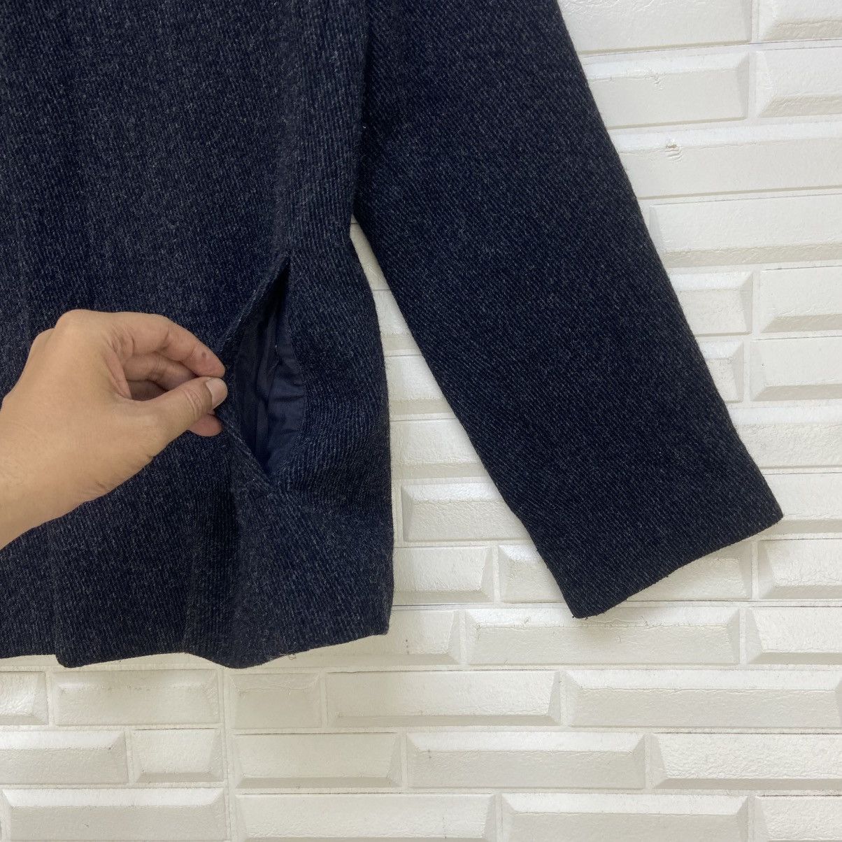 Yohji Yamamoto Ined by Yohji Yamamoto Wool Jacket Coat Size S / US 4 / IT 40 - 4 Thumbnail