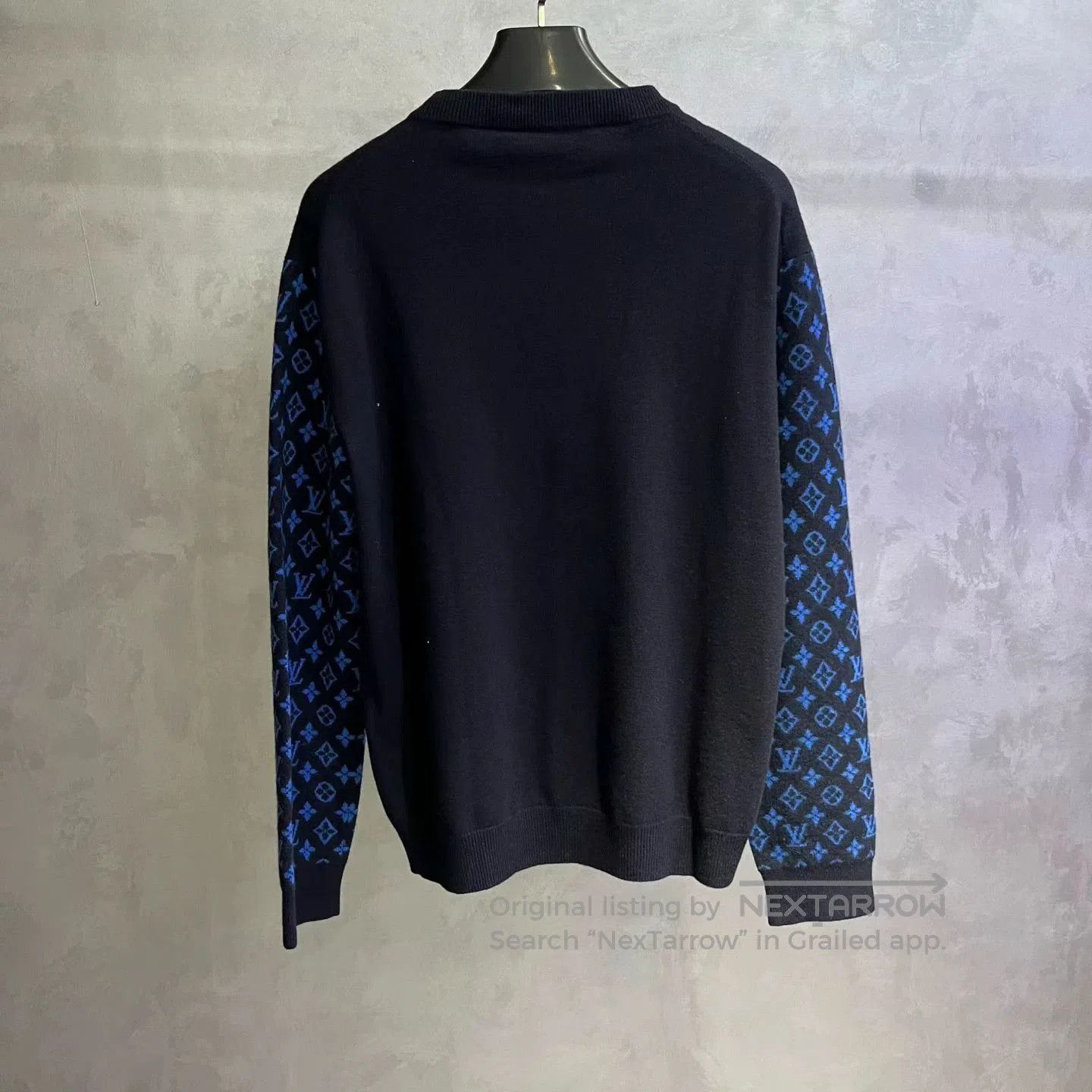 Louis Vuitton Louis Vuitton Dark Blue Full-Logo Sweater. Size US M / EU 48-50 / 2 - 5 Thumbnail