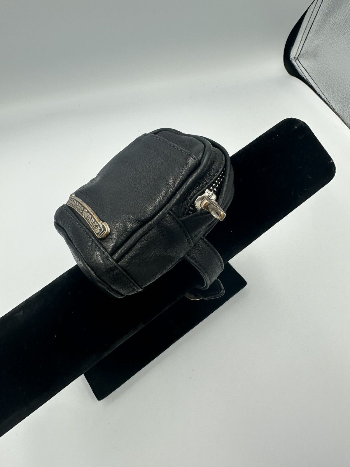 Chrome Hearts Chrome Hearts leather wrist bag silver scroll logo dagger Size ONE SIZE - 1 Thumbnail